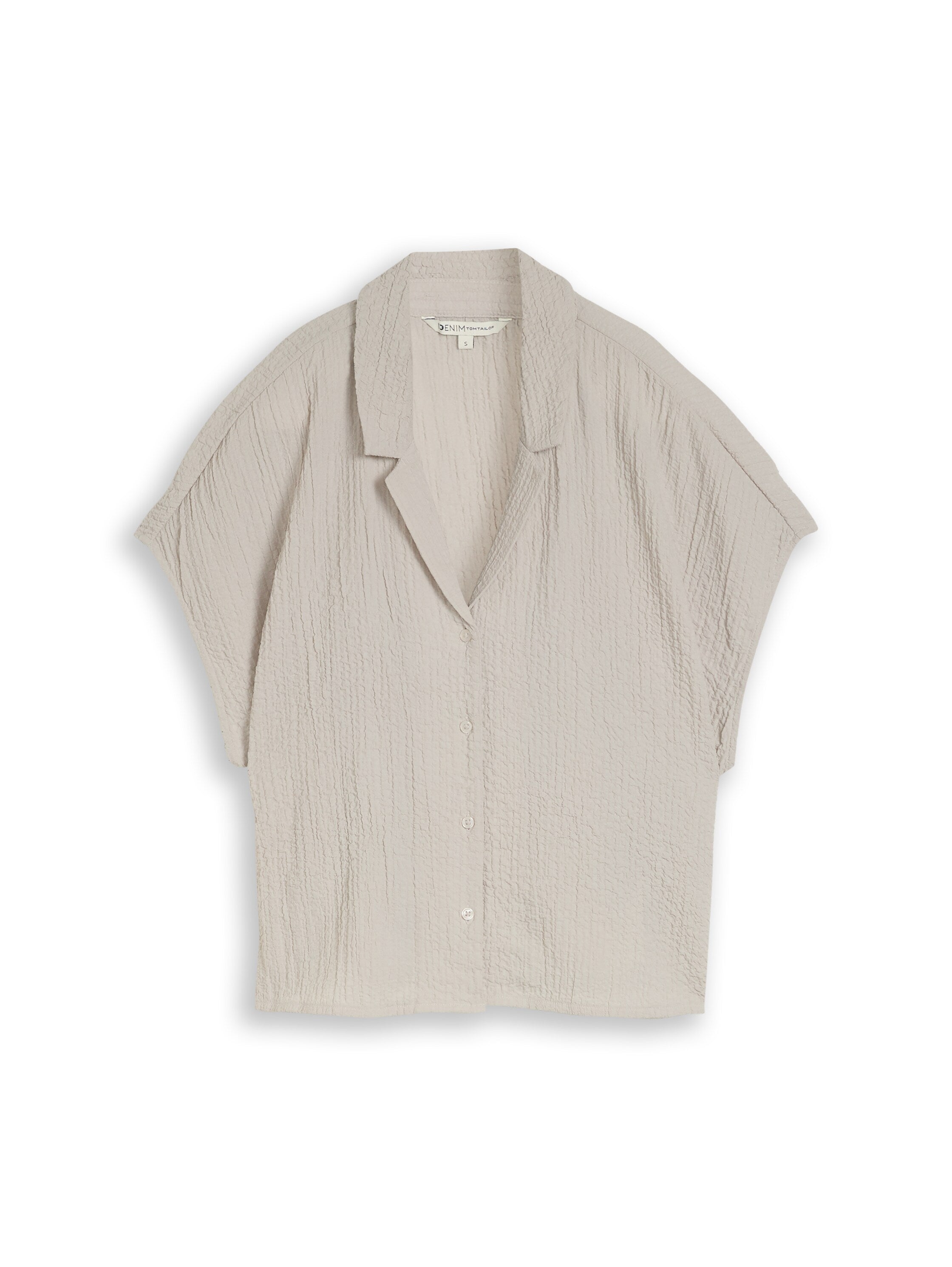 Tom Tailor denim Damen Blusen kurz Cloud Grey
