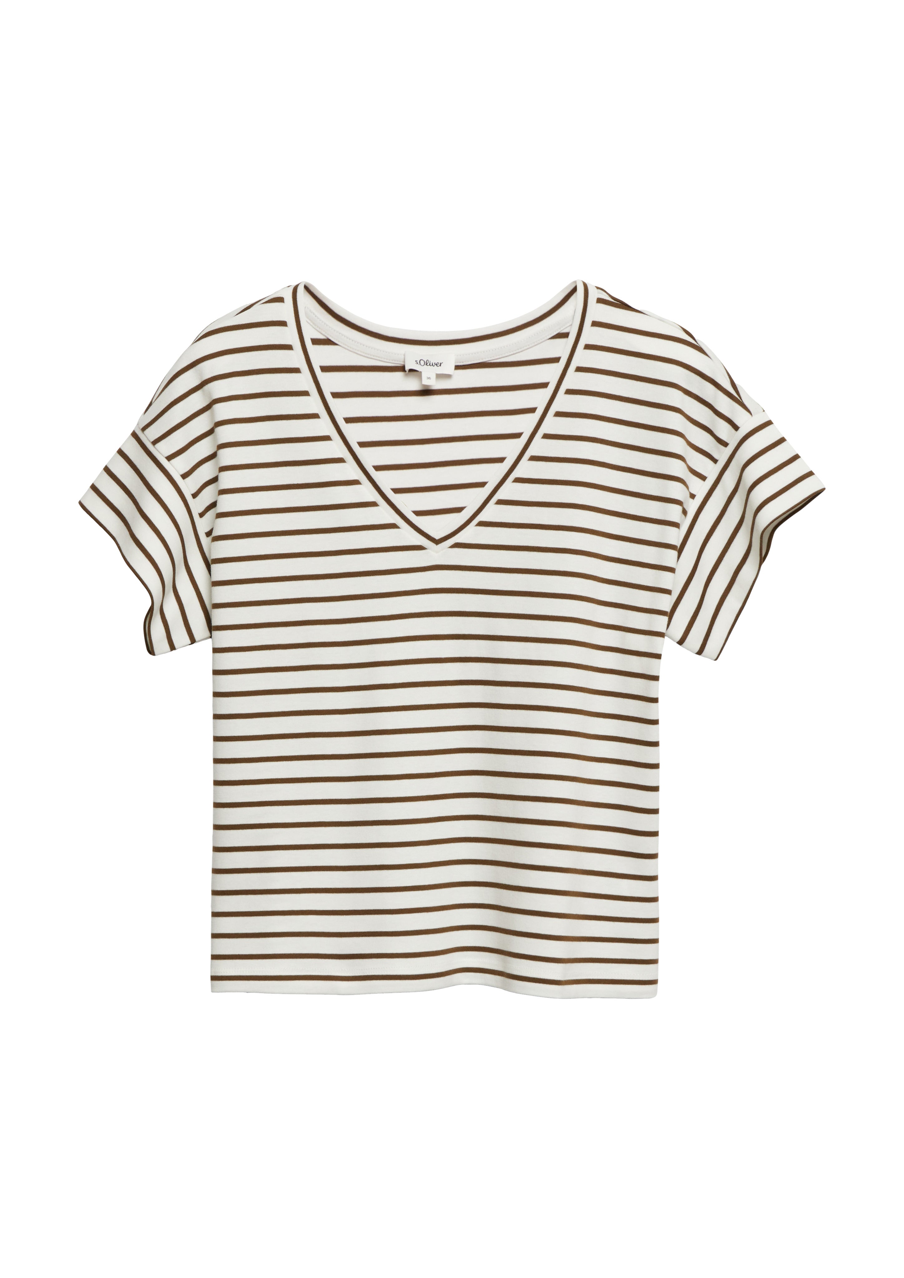 S. Oliver red Damen T-Shirts Brown