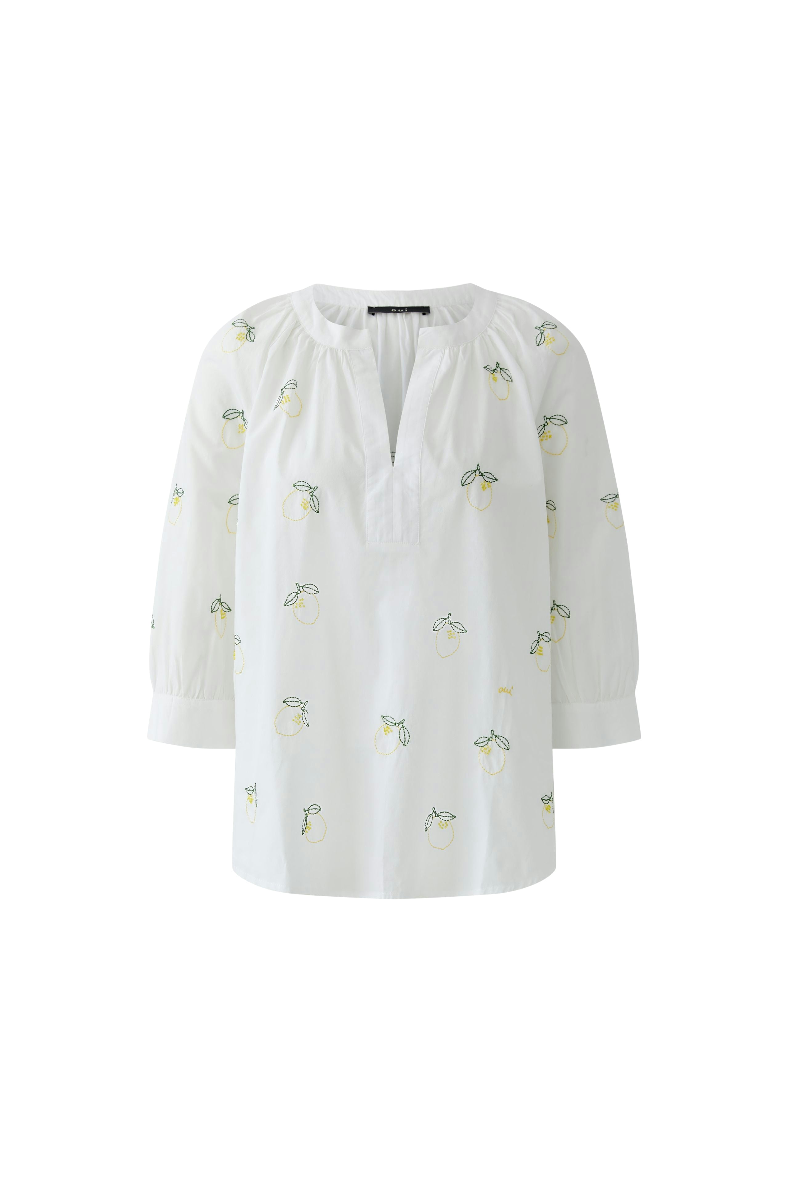 Oui Damen Blusen Optic Whit