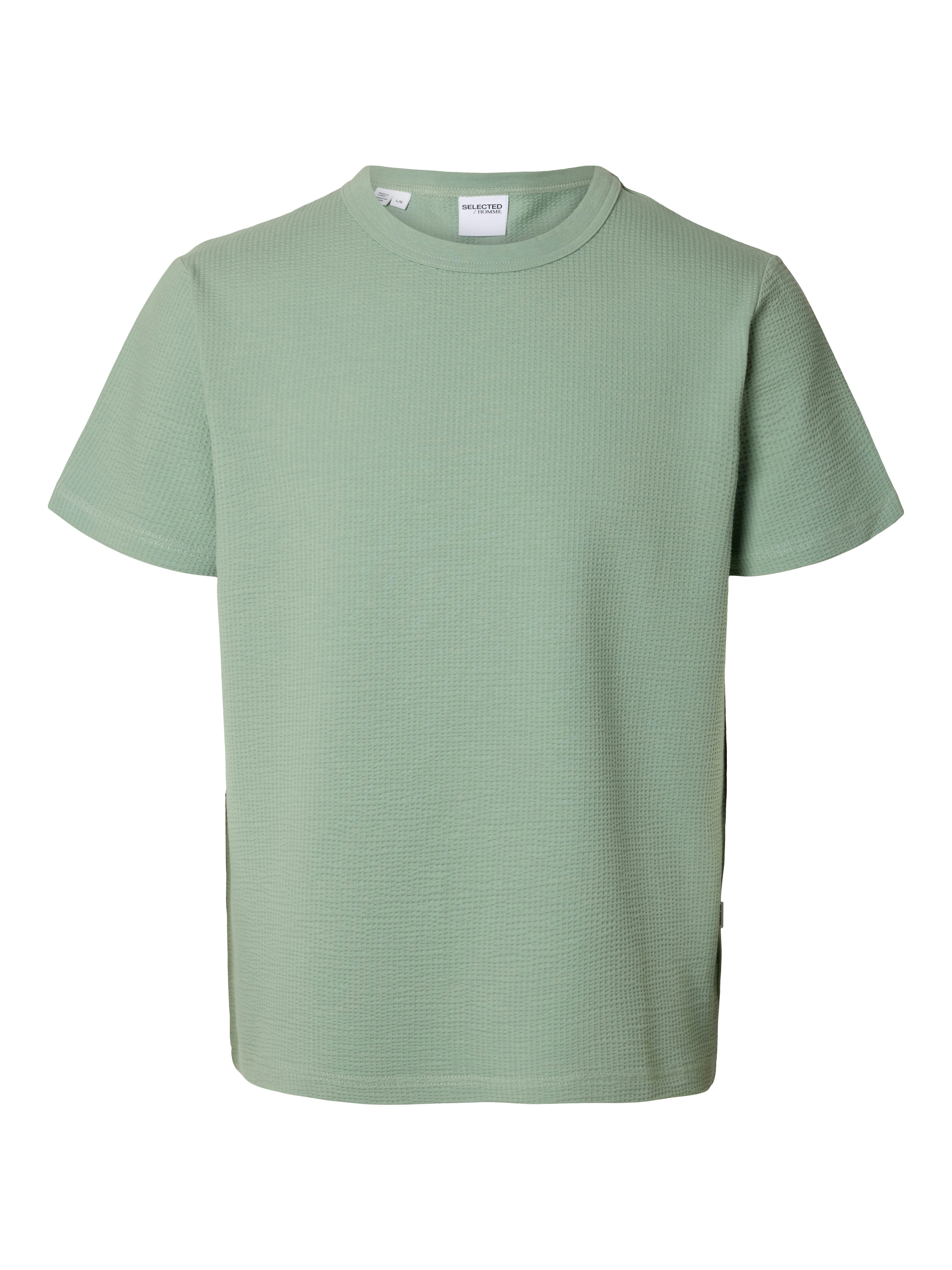 Selected homme Herren T-Shirts kurz Iceberg