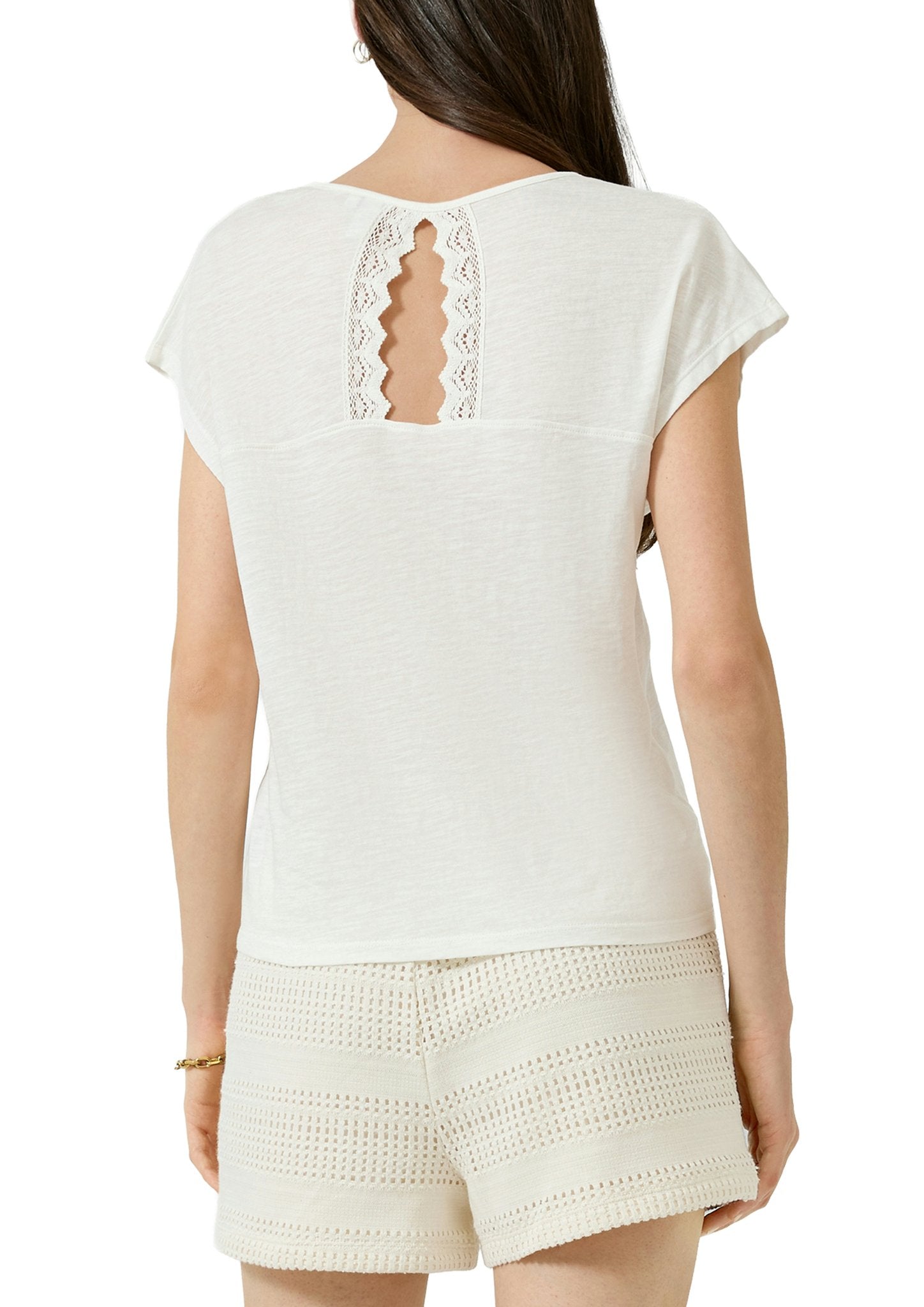 QS by S.Oliver Damen T-Shirts White