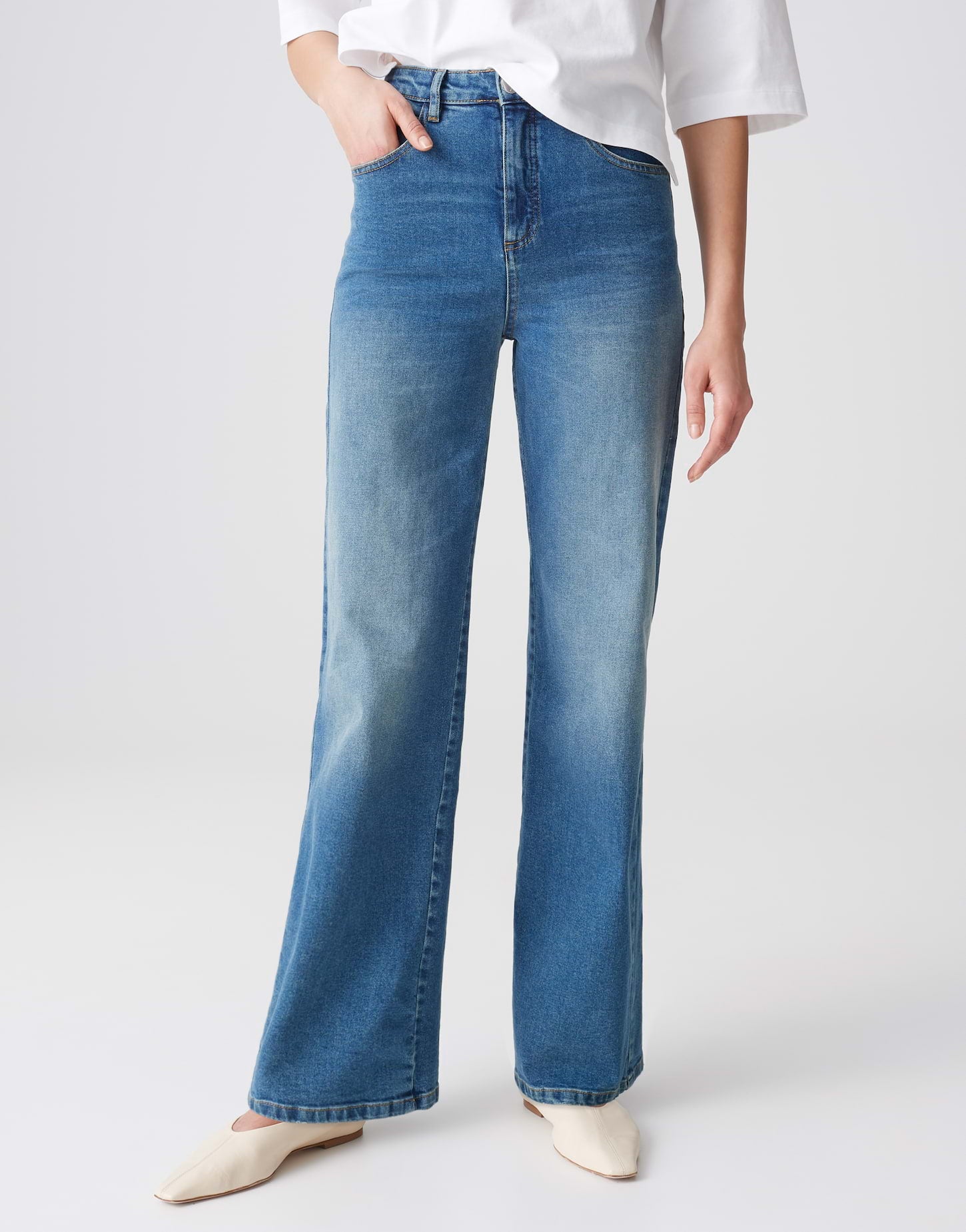 Opus Damen Jeans Daily Blue