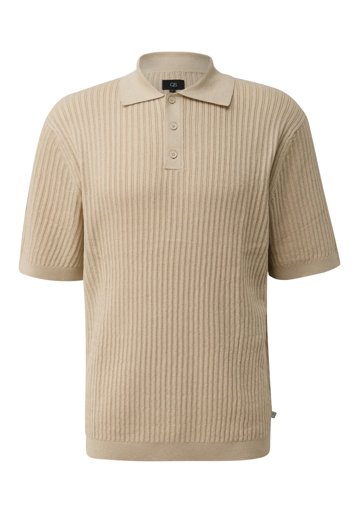 QS by S.Oliver Herren Polo-Shirts Grey/Black