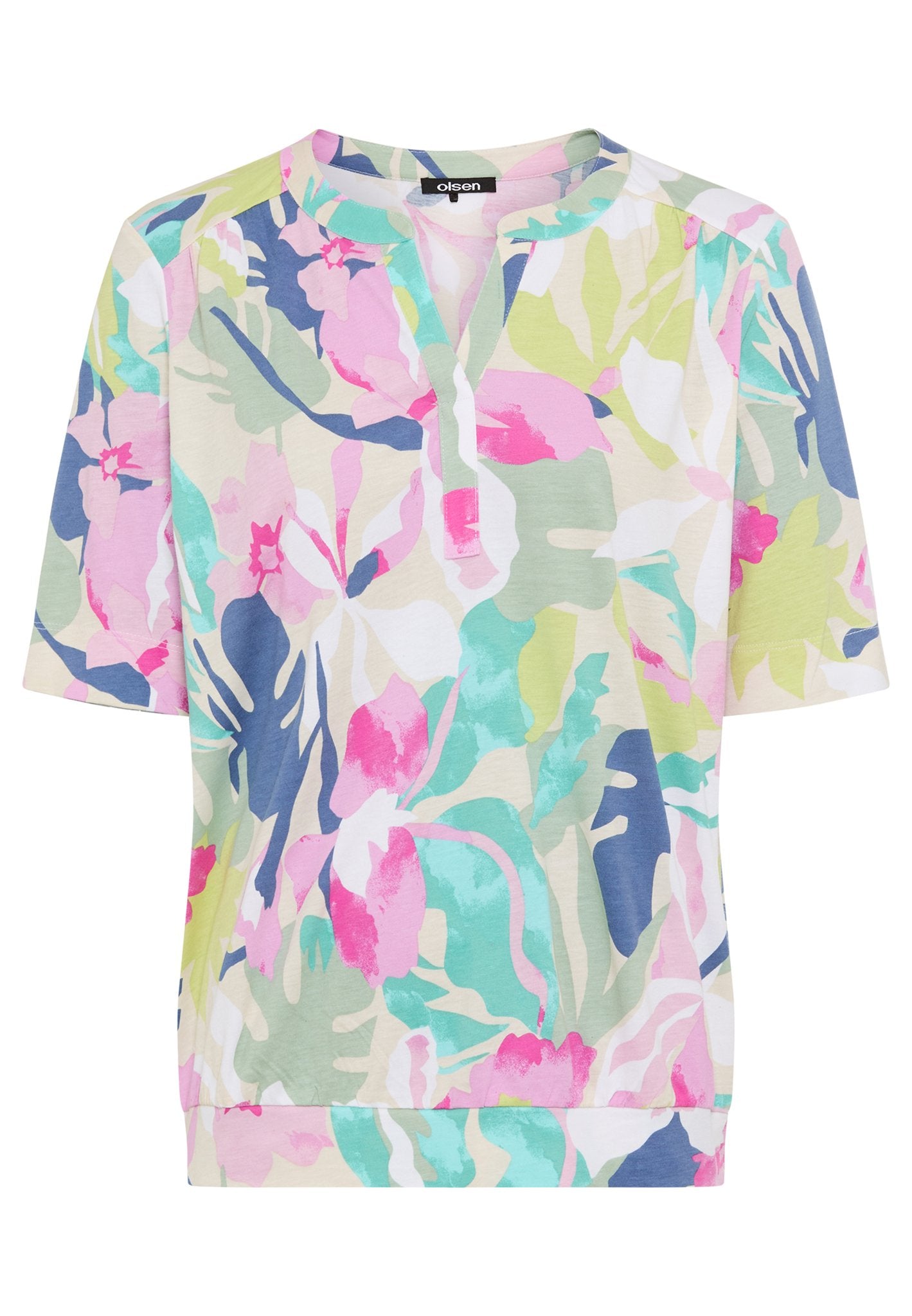 Olsen Damen T-Shirts Pool Blue