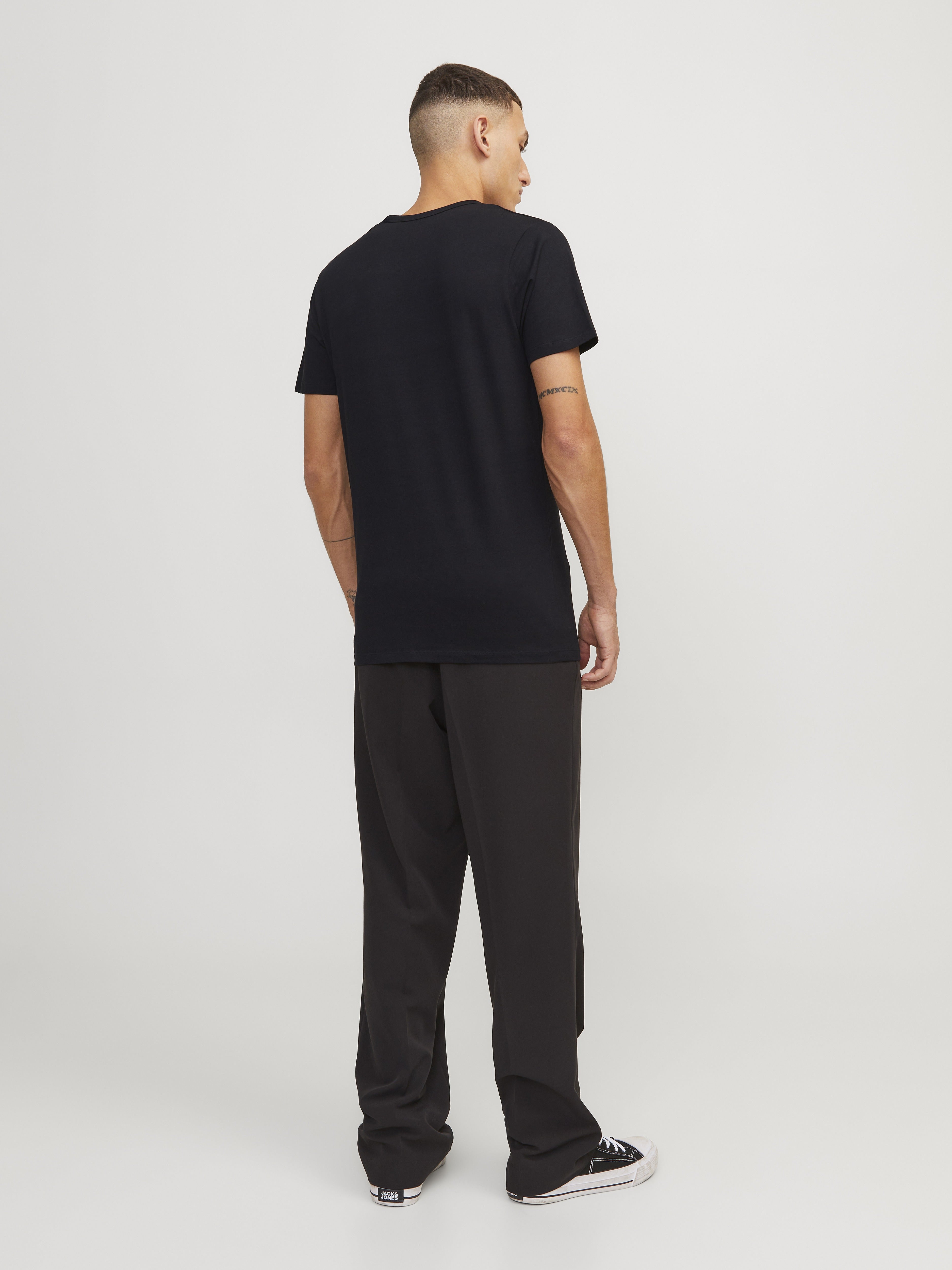 Jack & Jones Herren T-Shirts kurz Black