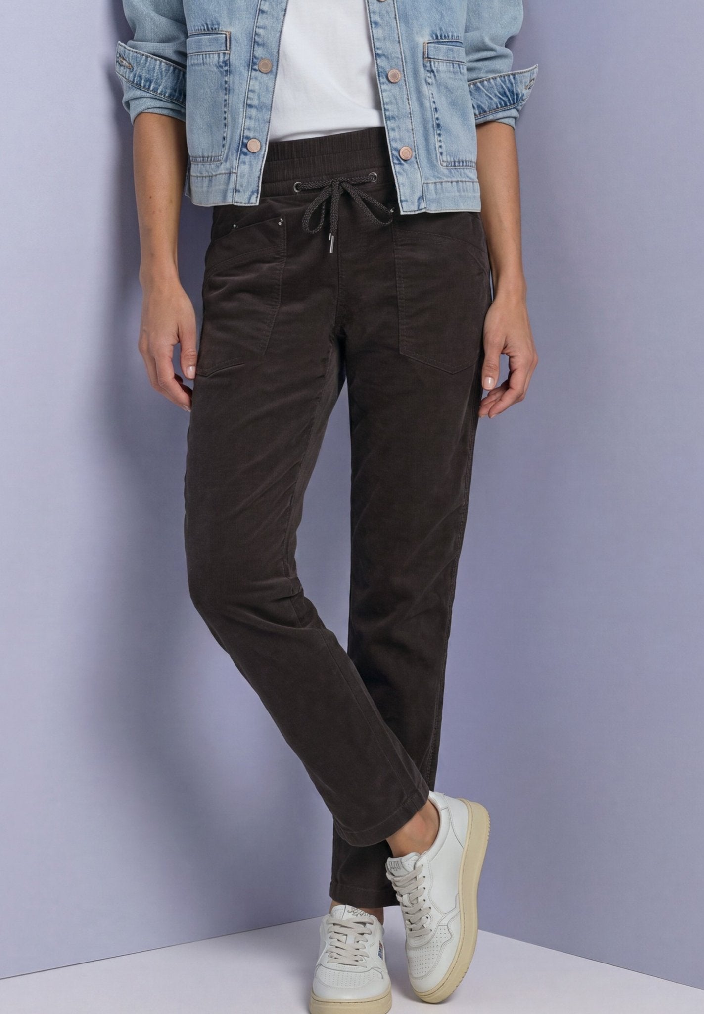 Street One Damen Hosen Black Cof