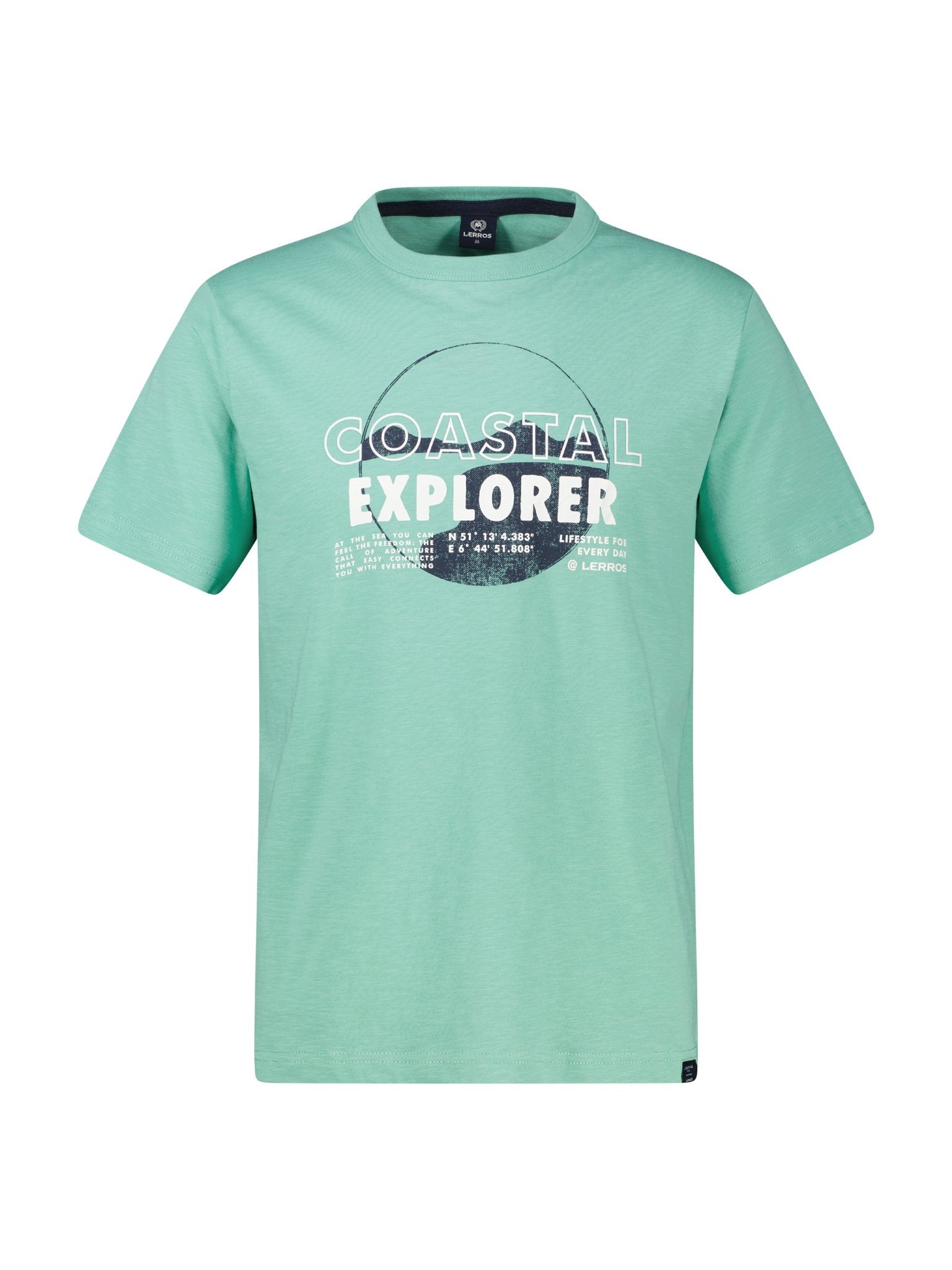 Lerros Herren T-Shirts kurz Mint Water