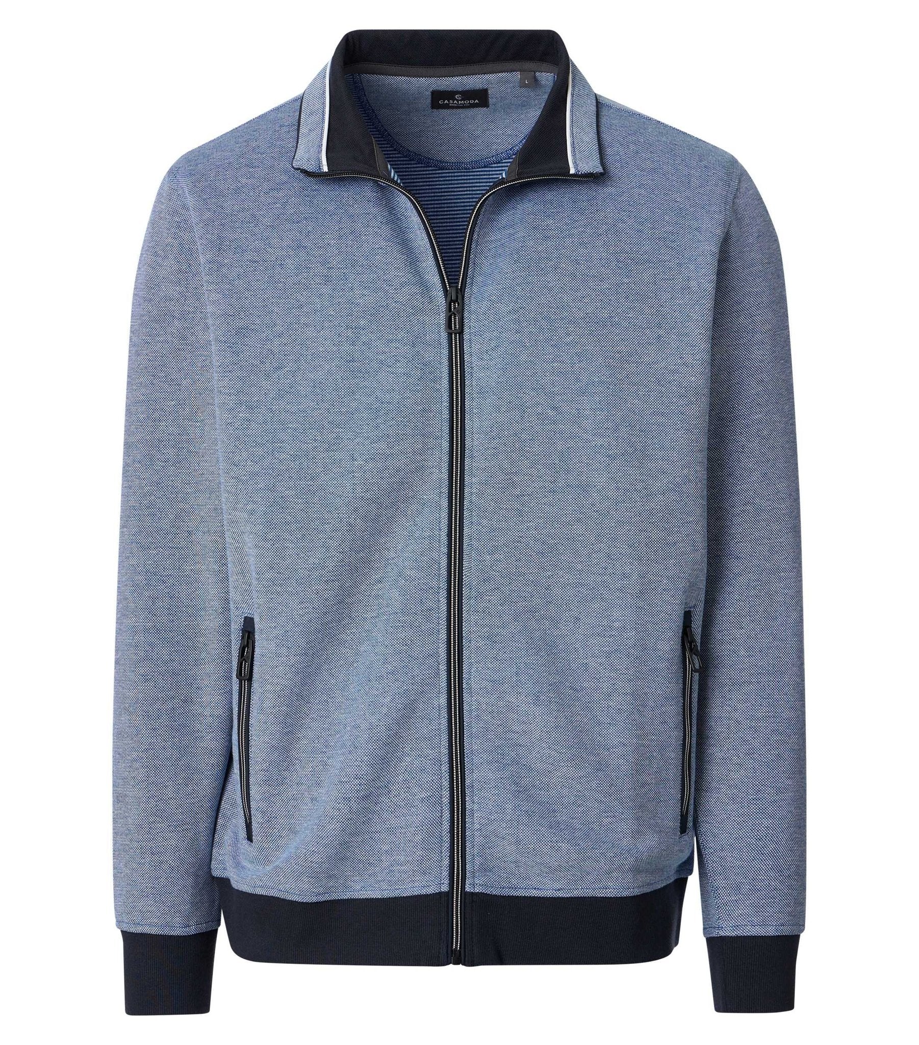 Casa Moda Herren Sweatjacken Blau