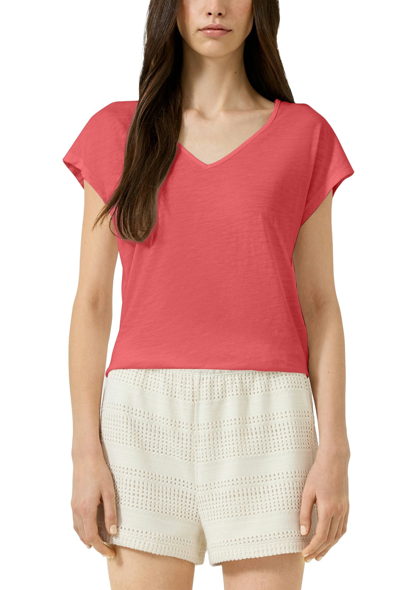 QS by S.Oliver Damen T-Shirts Red