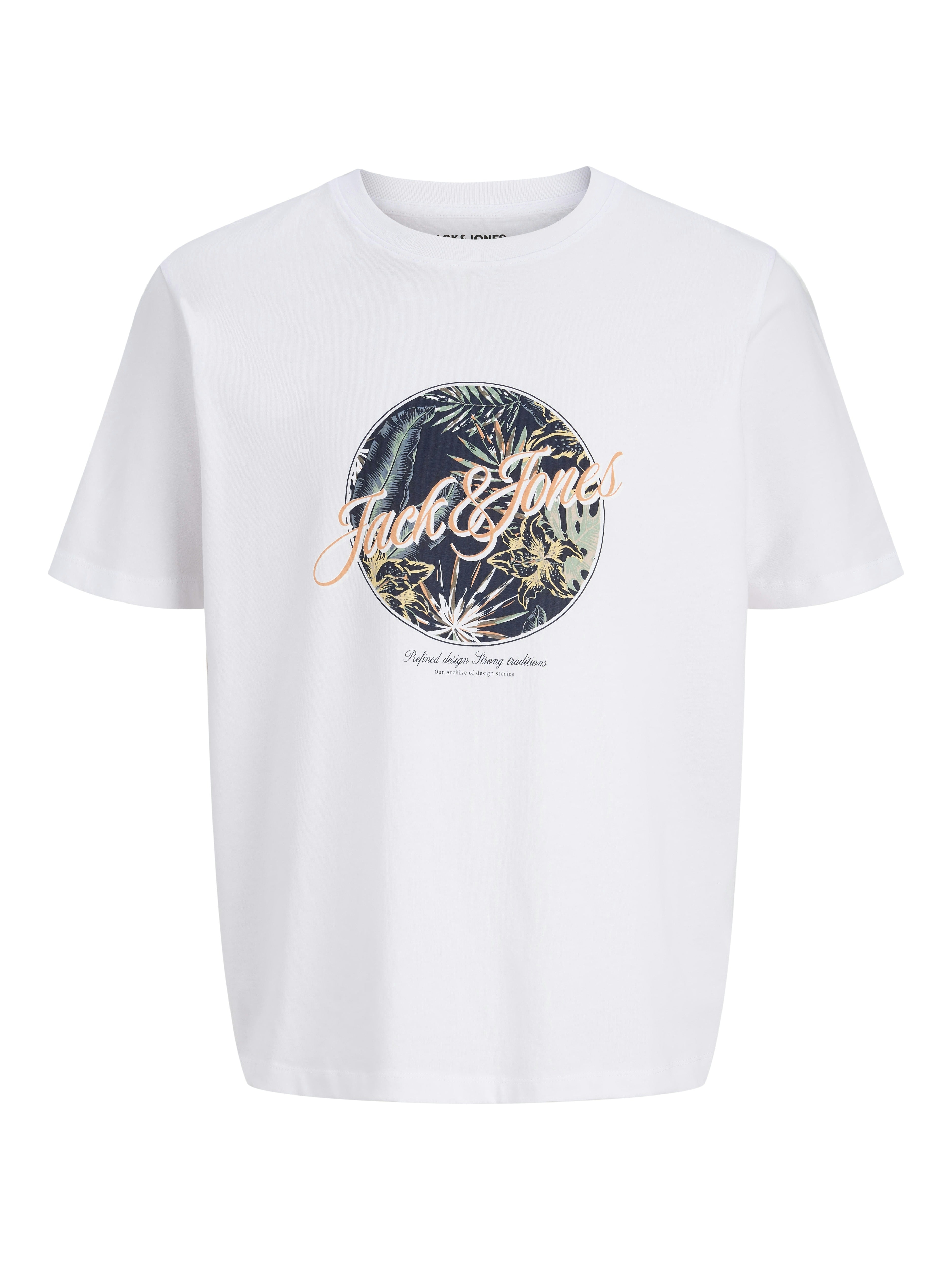 Jack & Jones Herren T-Shirts kurz Bright White
