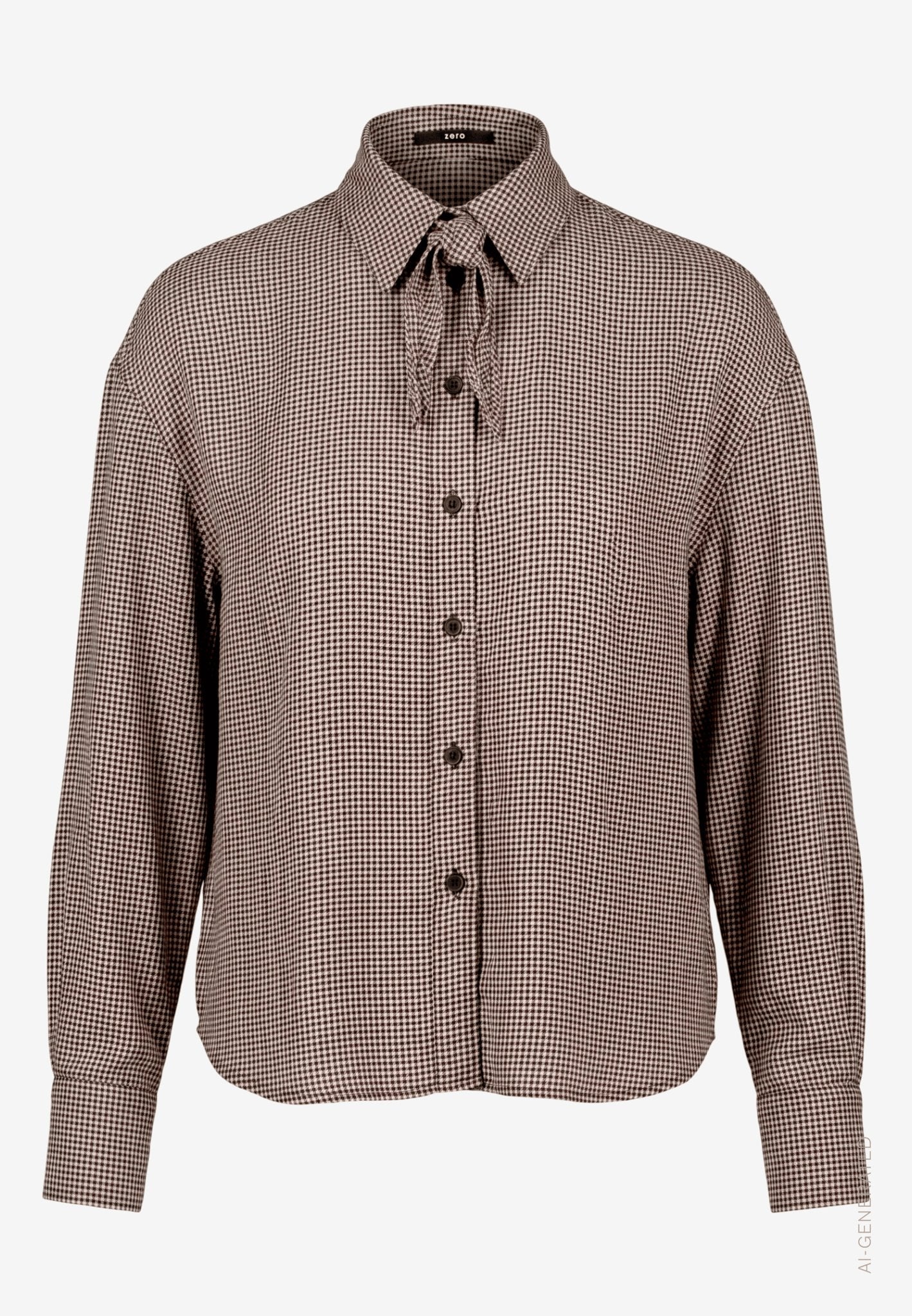 Zero Damen Blusen Beige/Brown