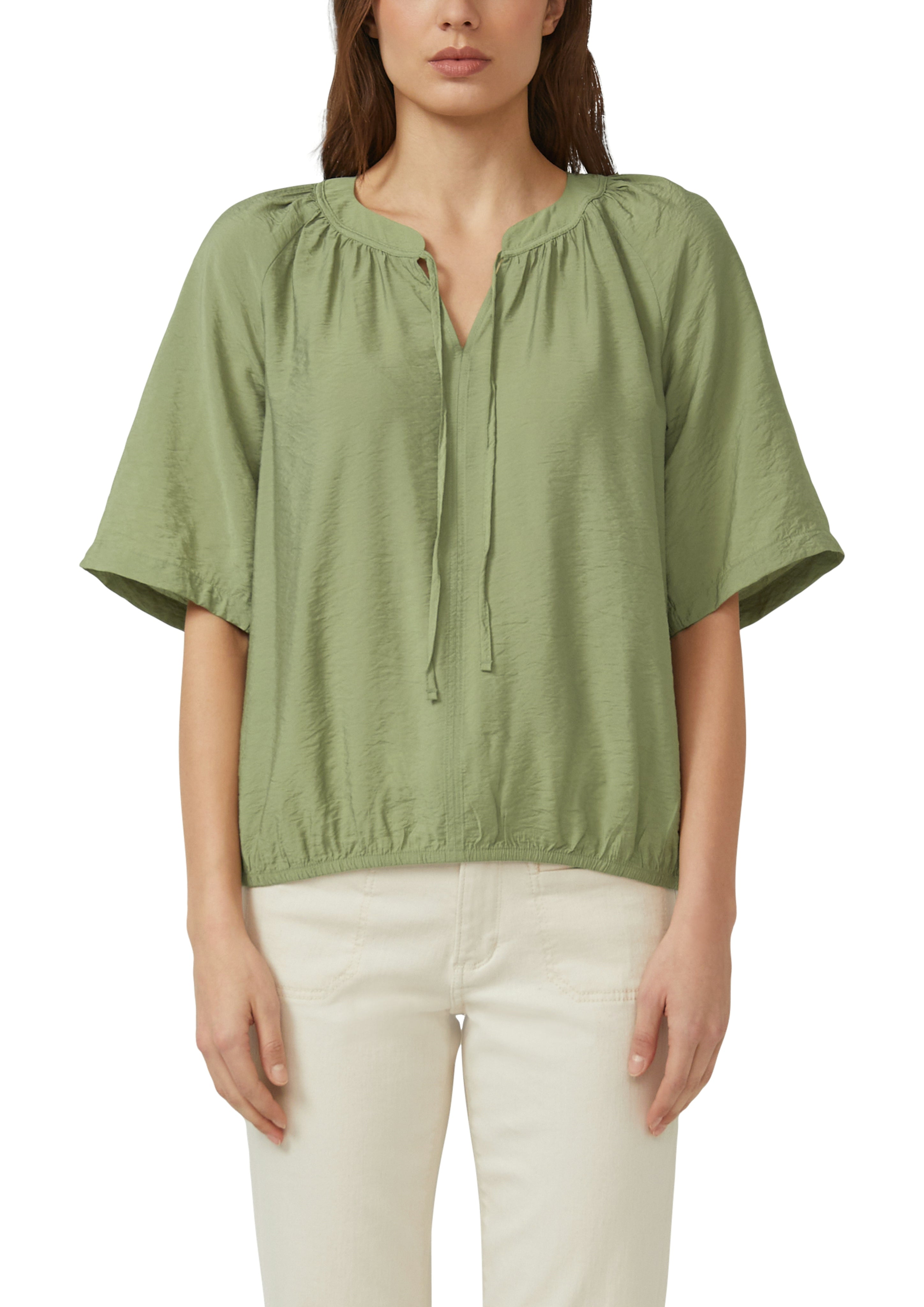 S. Oliver red Damen Blusen kurz Green