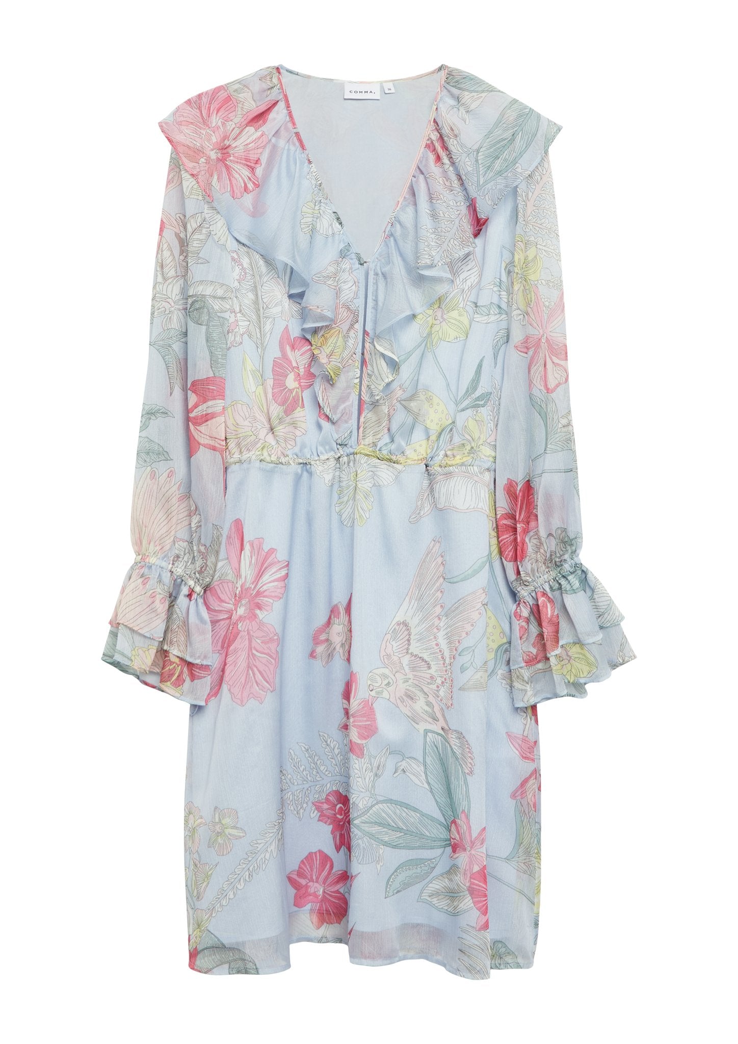 Comma Damen Kleider Blue