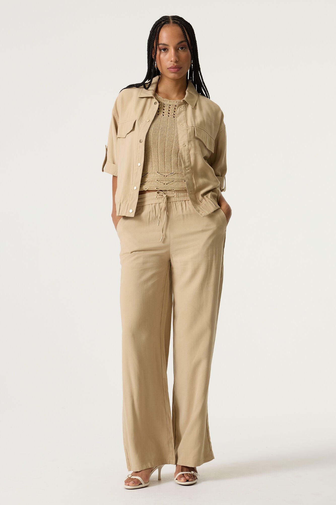 Garcia Damen Hosen Salt Sand