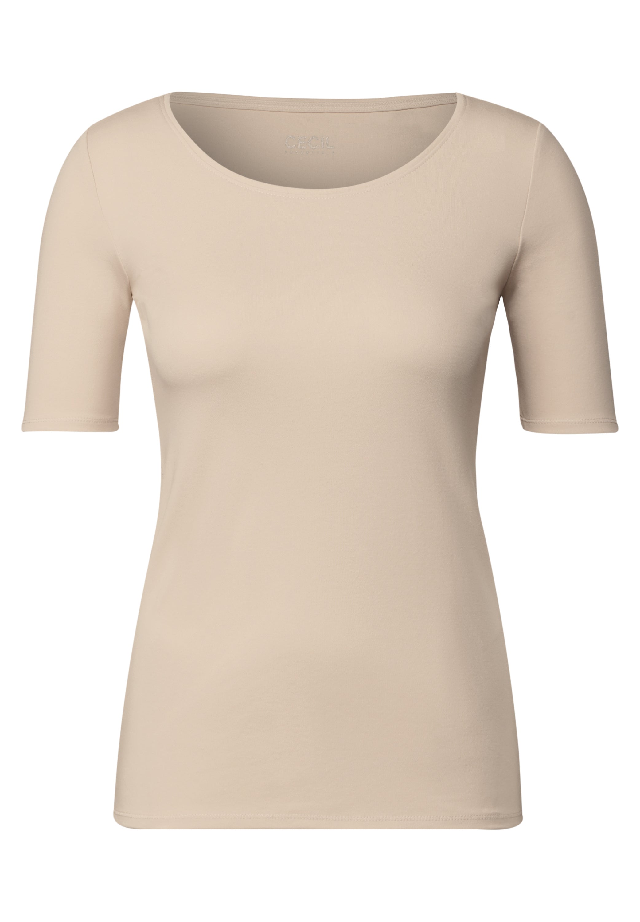 Cecil Damen T-Shirts Pearl Bei