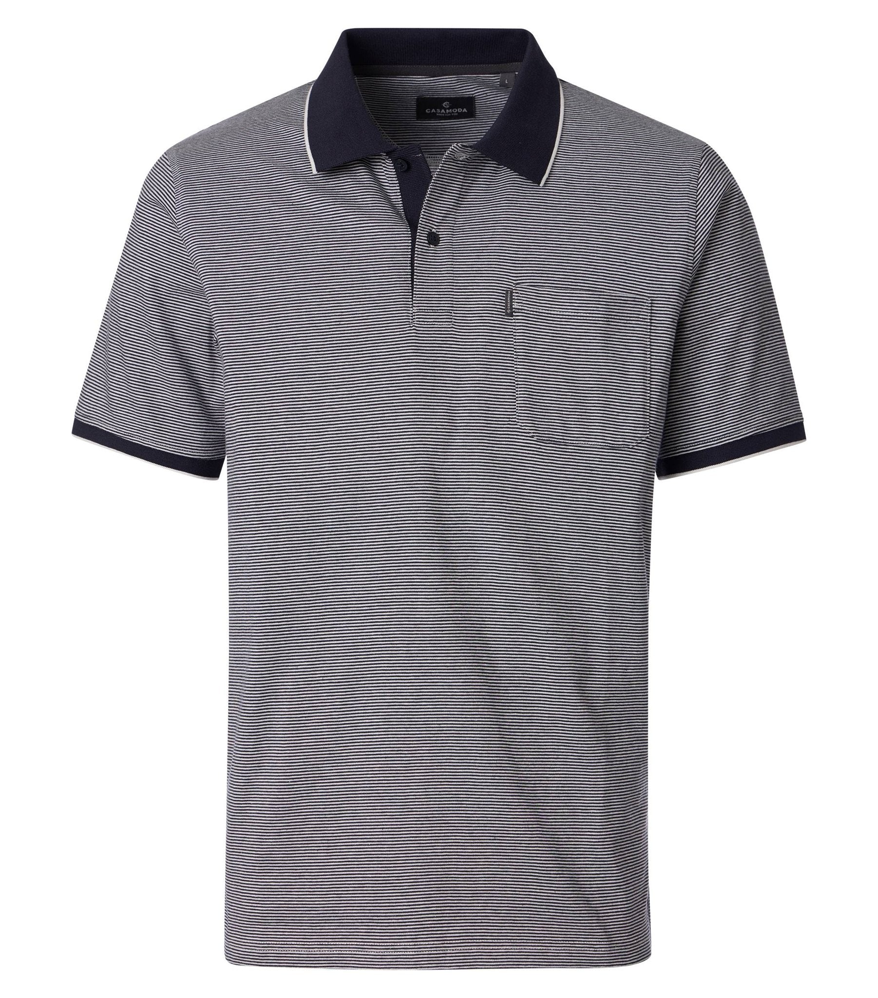 Casa Moda Herren Polo-Shirts Blau