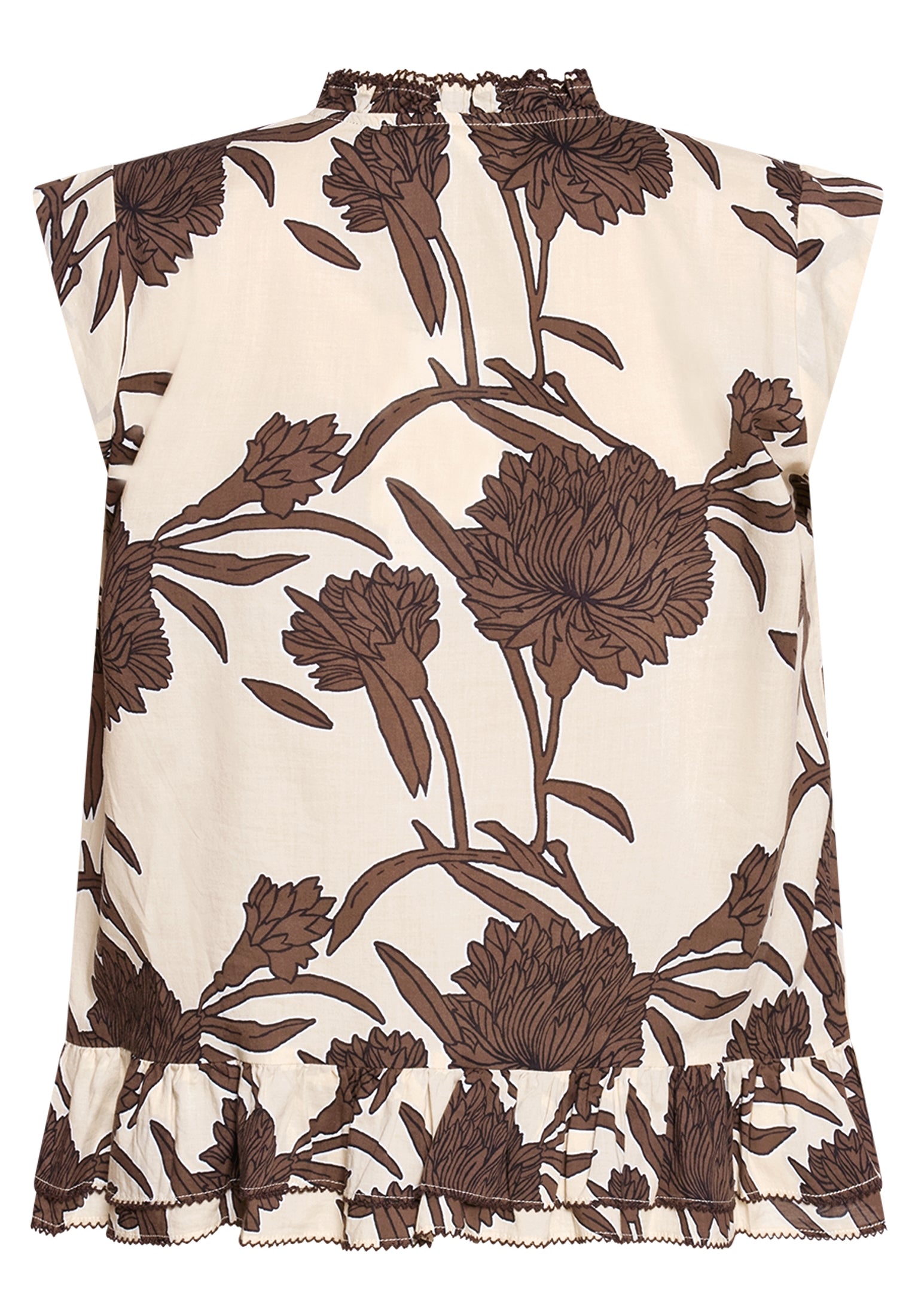 Cartoon Damen Blusen Beige/Brown