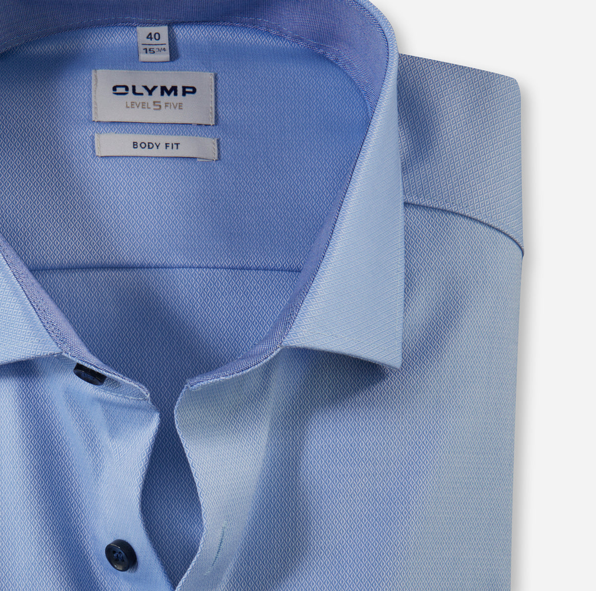 Olymp Herren Hemden lang Bleu