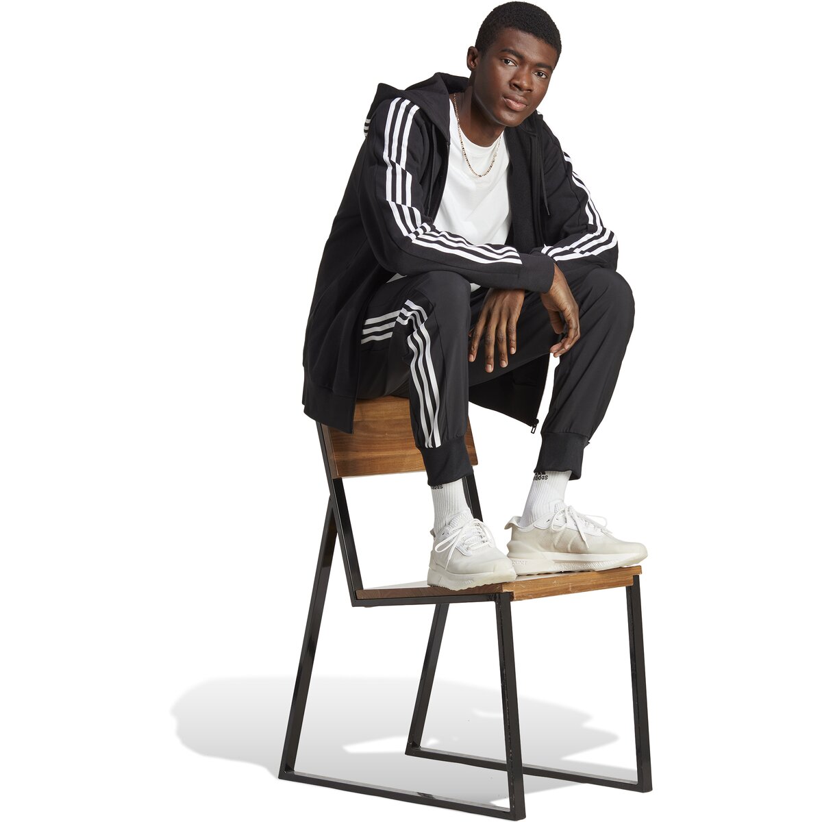 Adidas Fitnesshosen Black/White