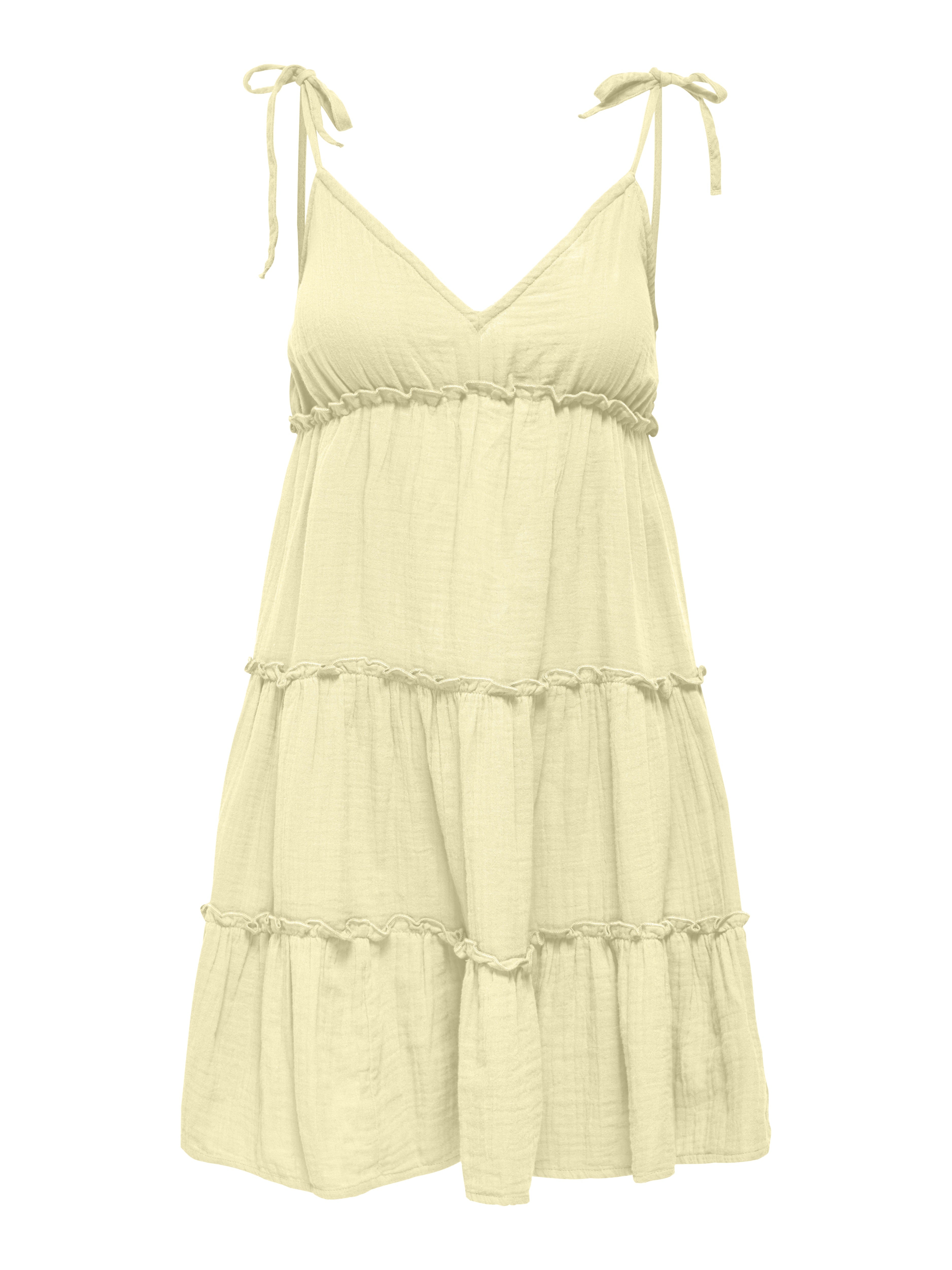 Only Damen Kleider Transparent Yel