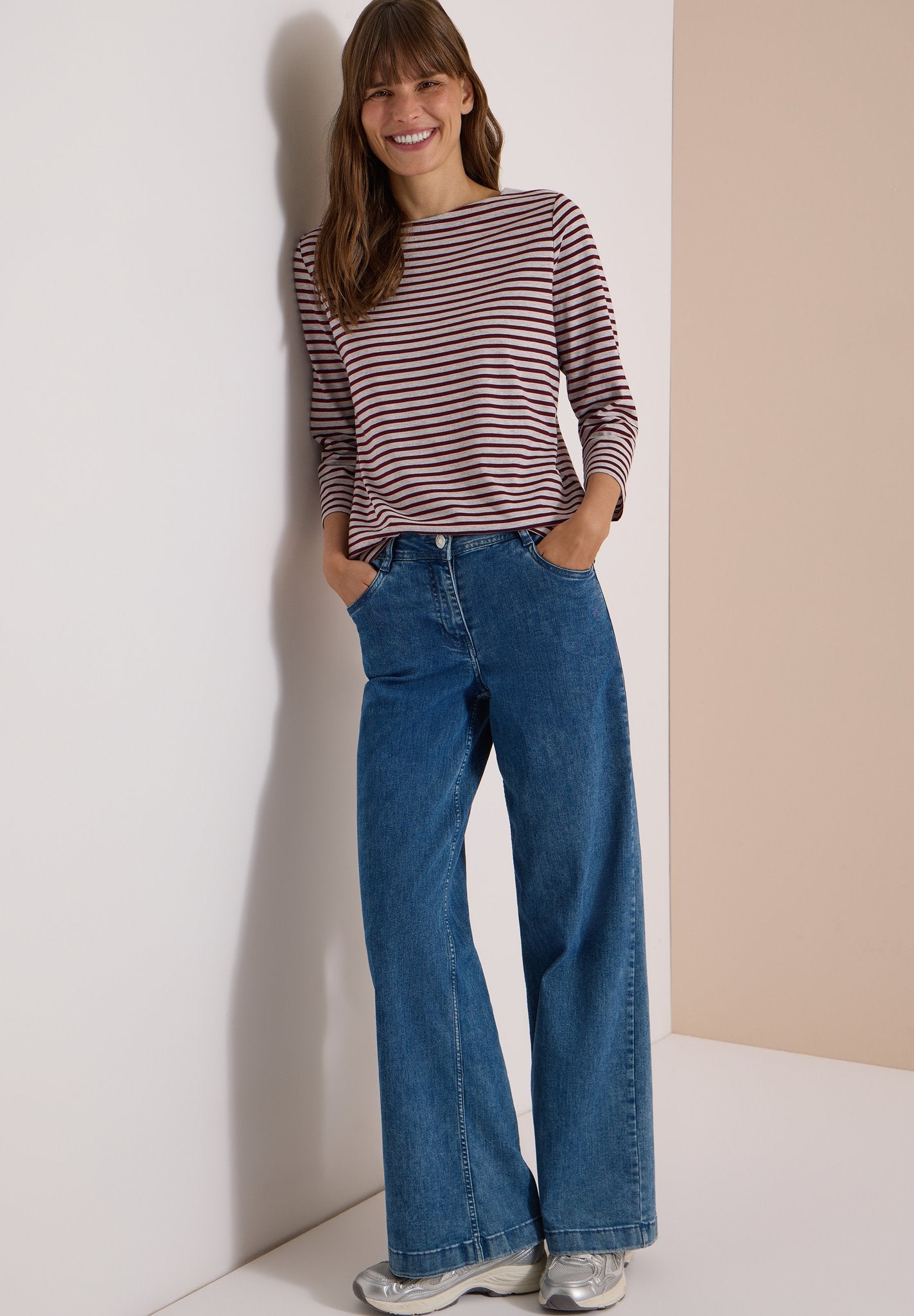 Cecil Damen T-Shirts  Light Gre