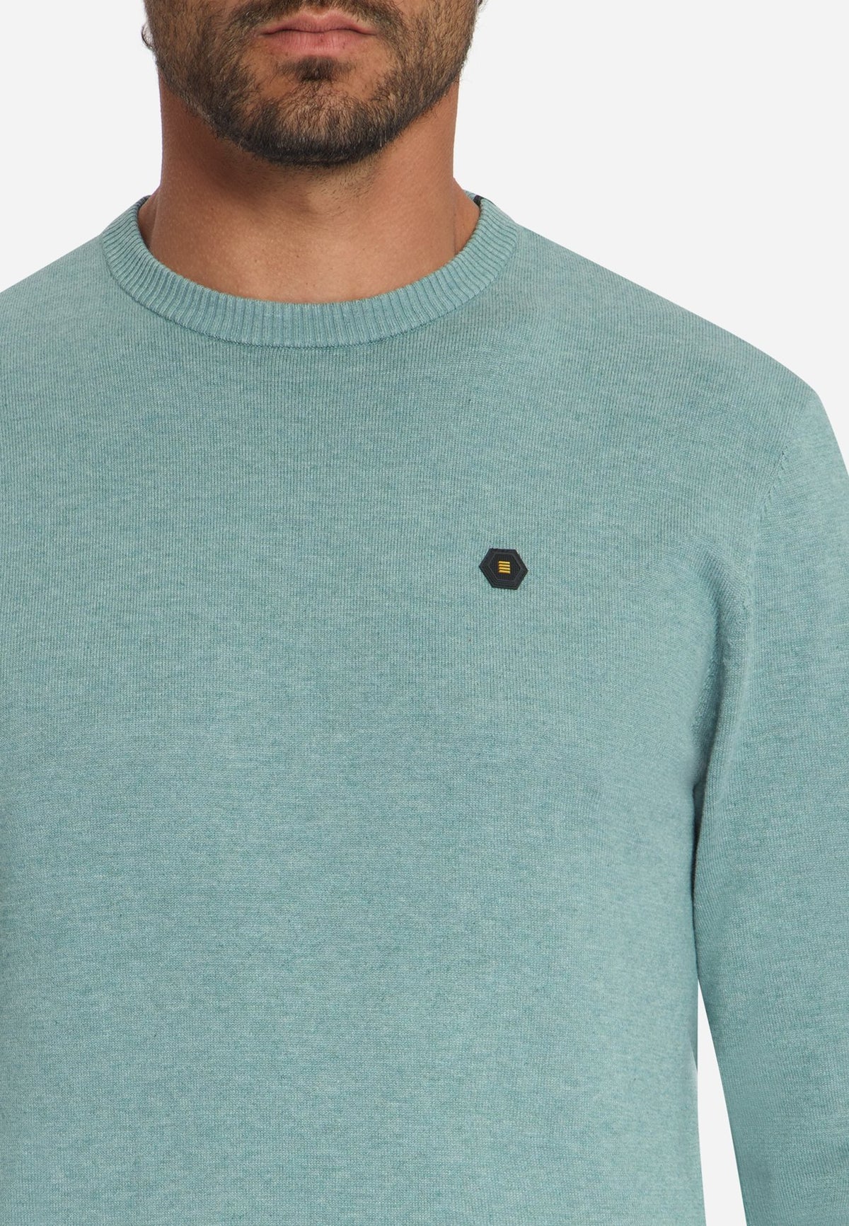 No Excess Herren Pullover Dusty Blue