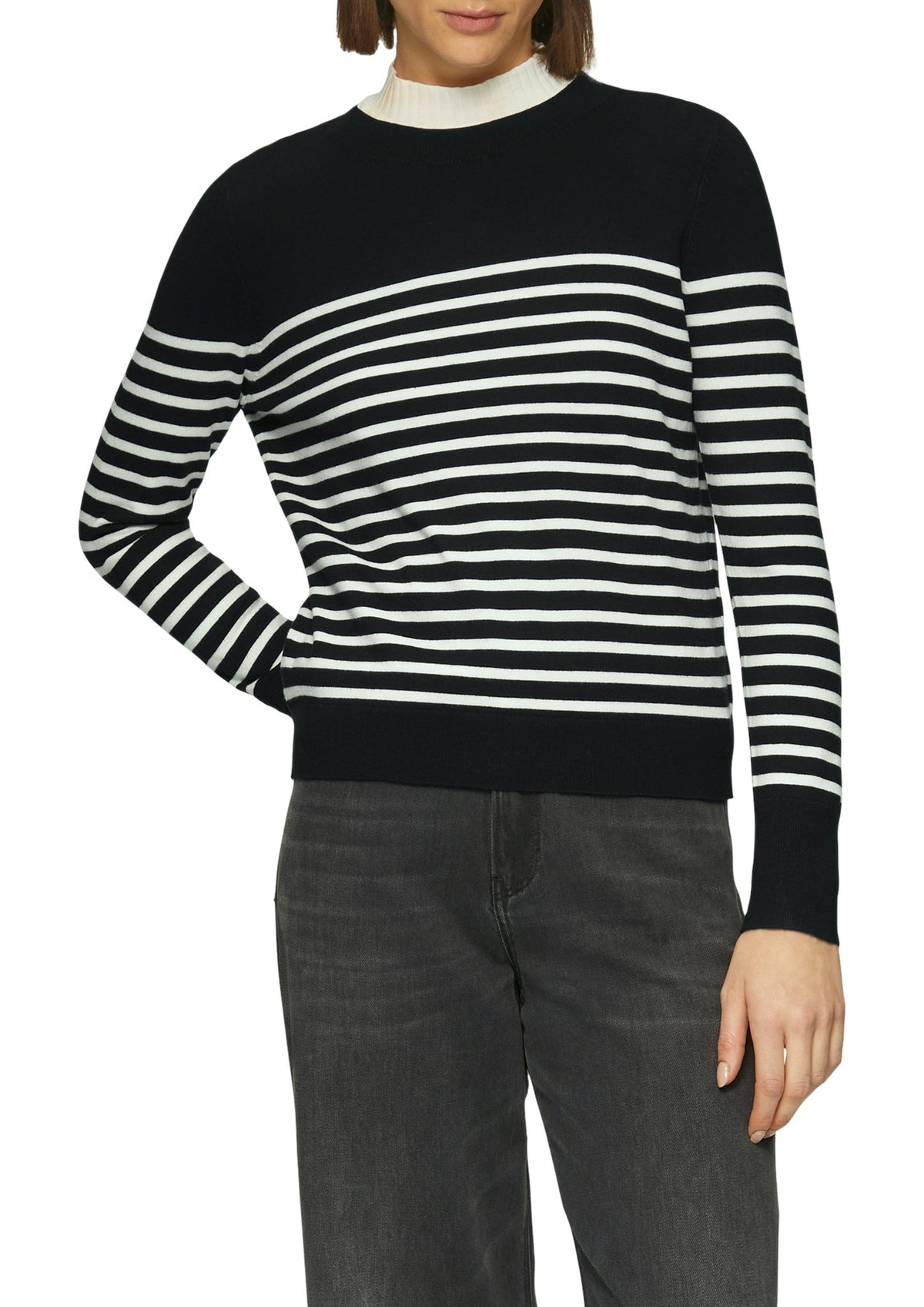 S. Oliver red Damen Pullover G Grey/Black