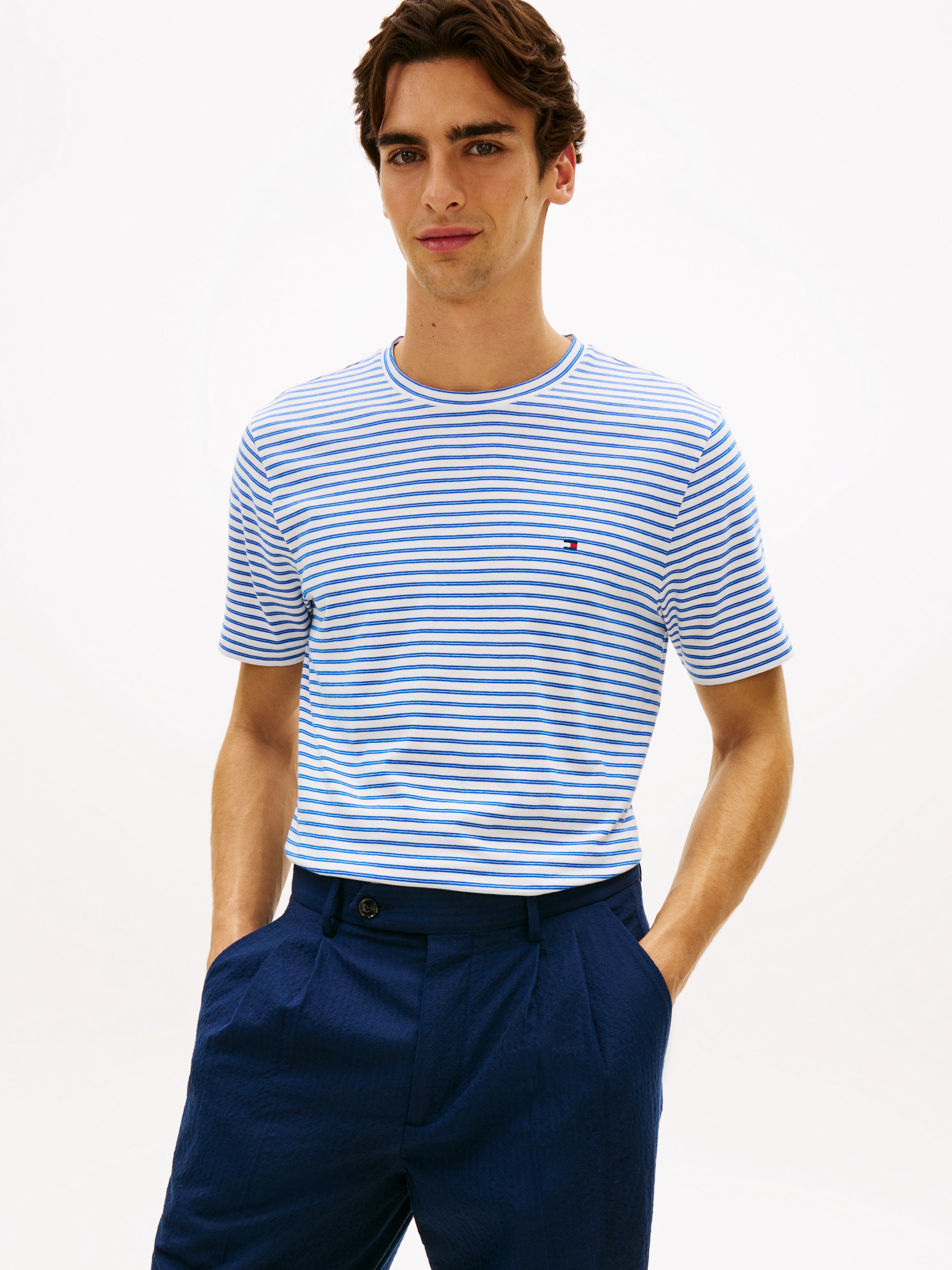 Tommy Hilfiger Herren T-Shirts kurz Fj White