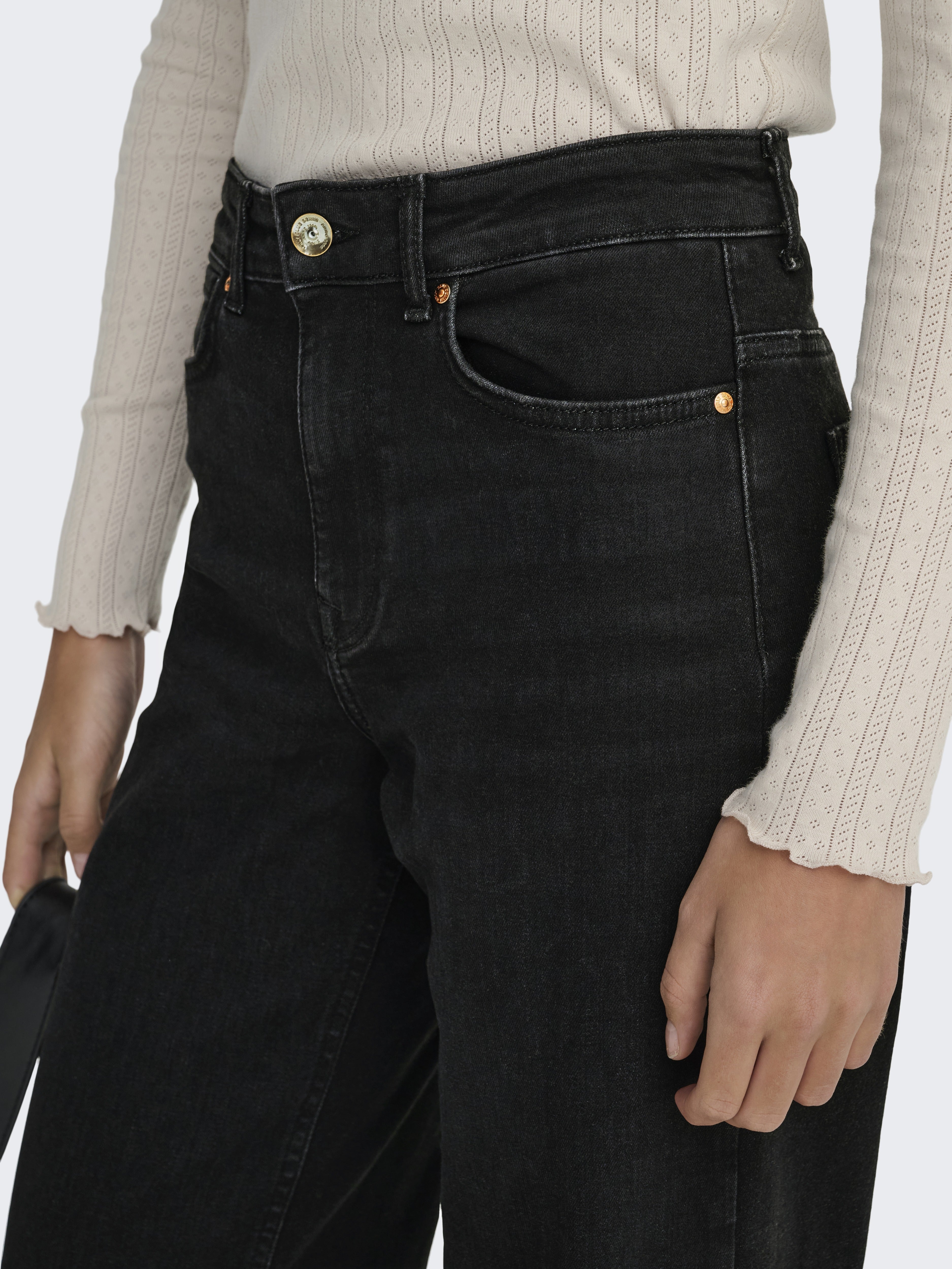 only Damen Jeans Washed Black