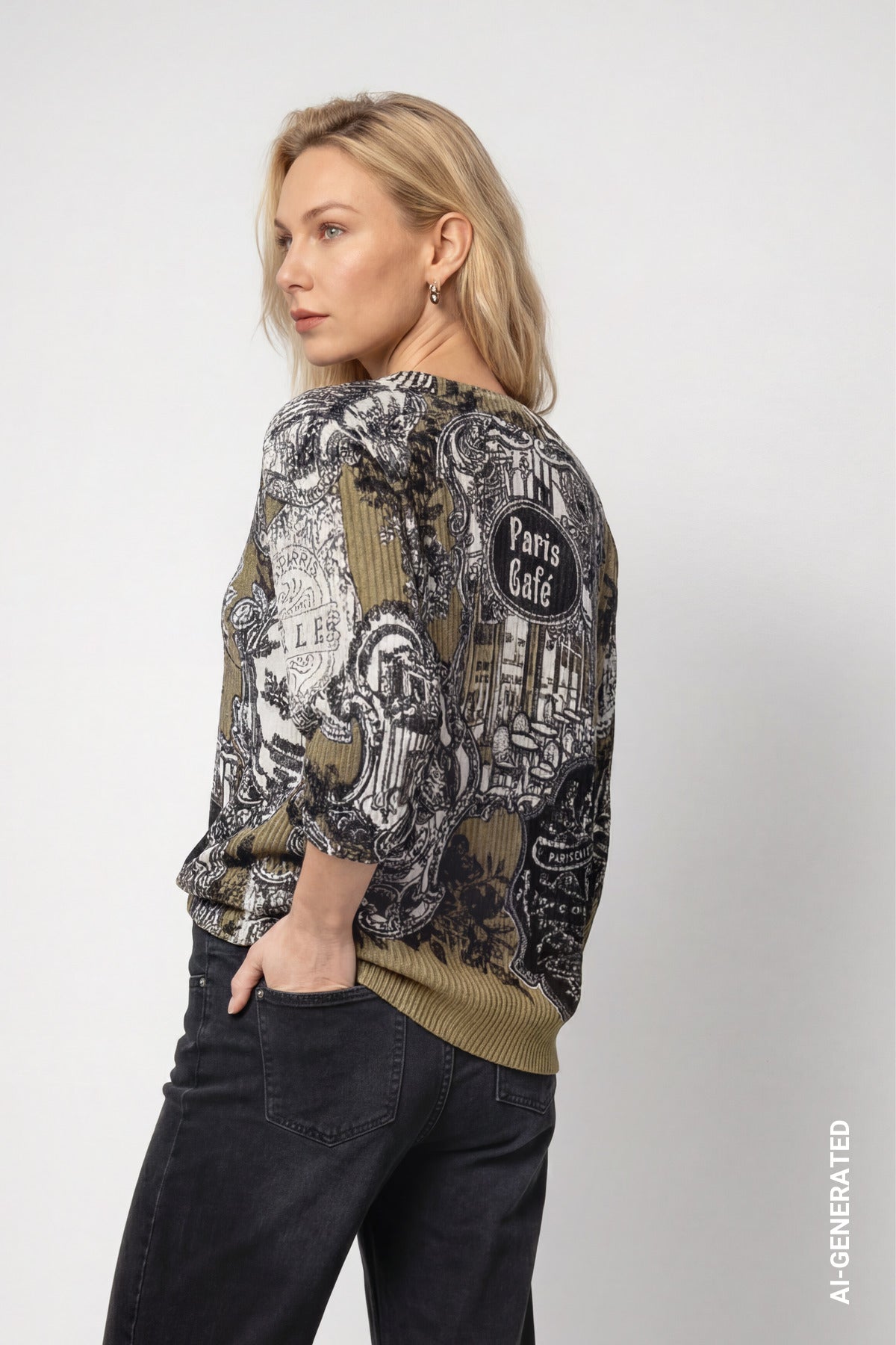 Monari Damen Pullover Schwarz Gem