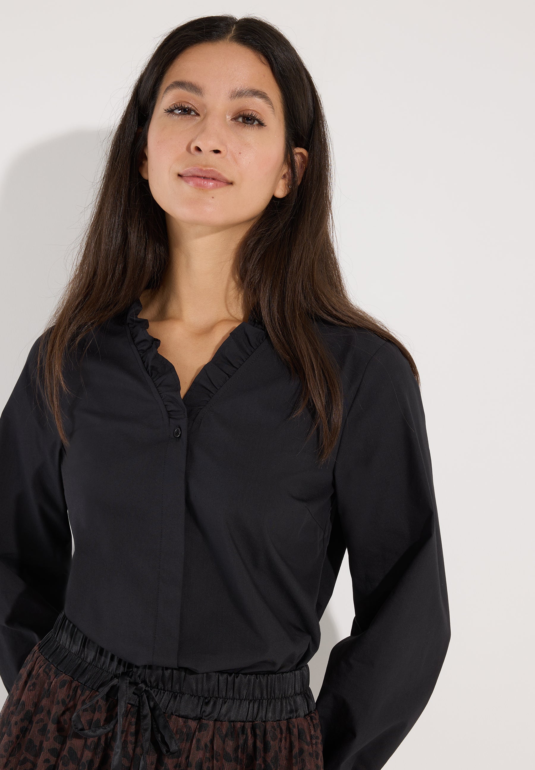 More & More Damen Blusen Black