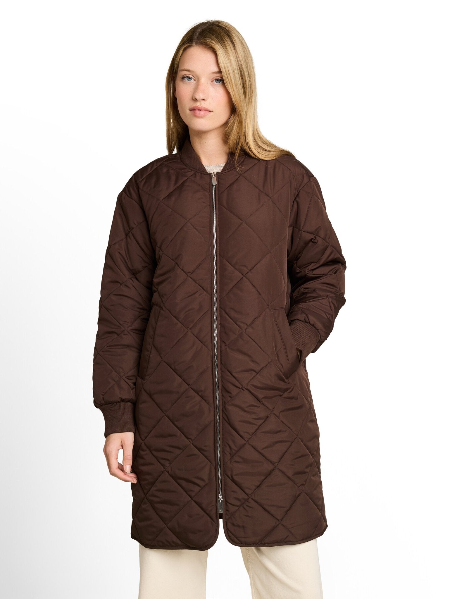 Tom Tailor denim Damen Mantel Cool Dark Brown