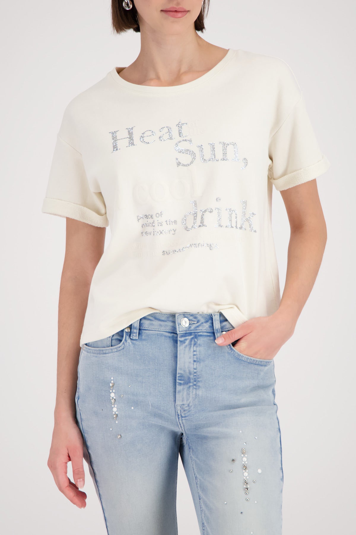 Monari Damen T-Shirts Marble