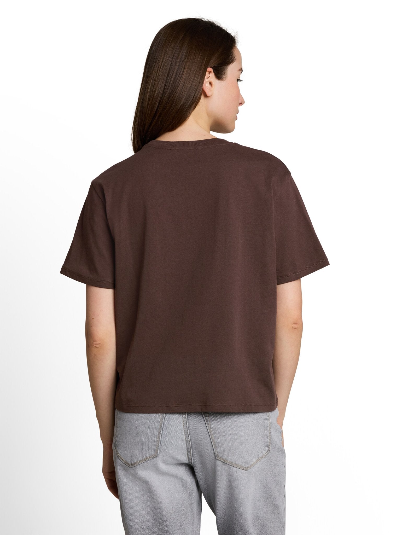 Tom Tailor denim Damen T-Shirts Cool Dark Brown