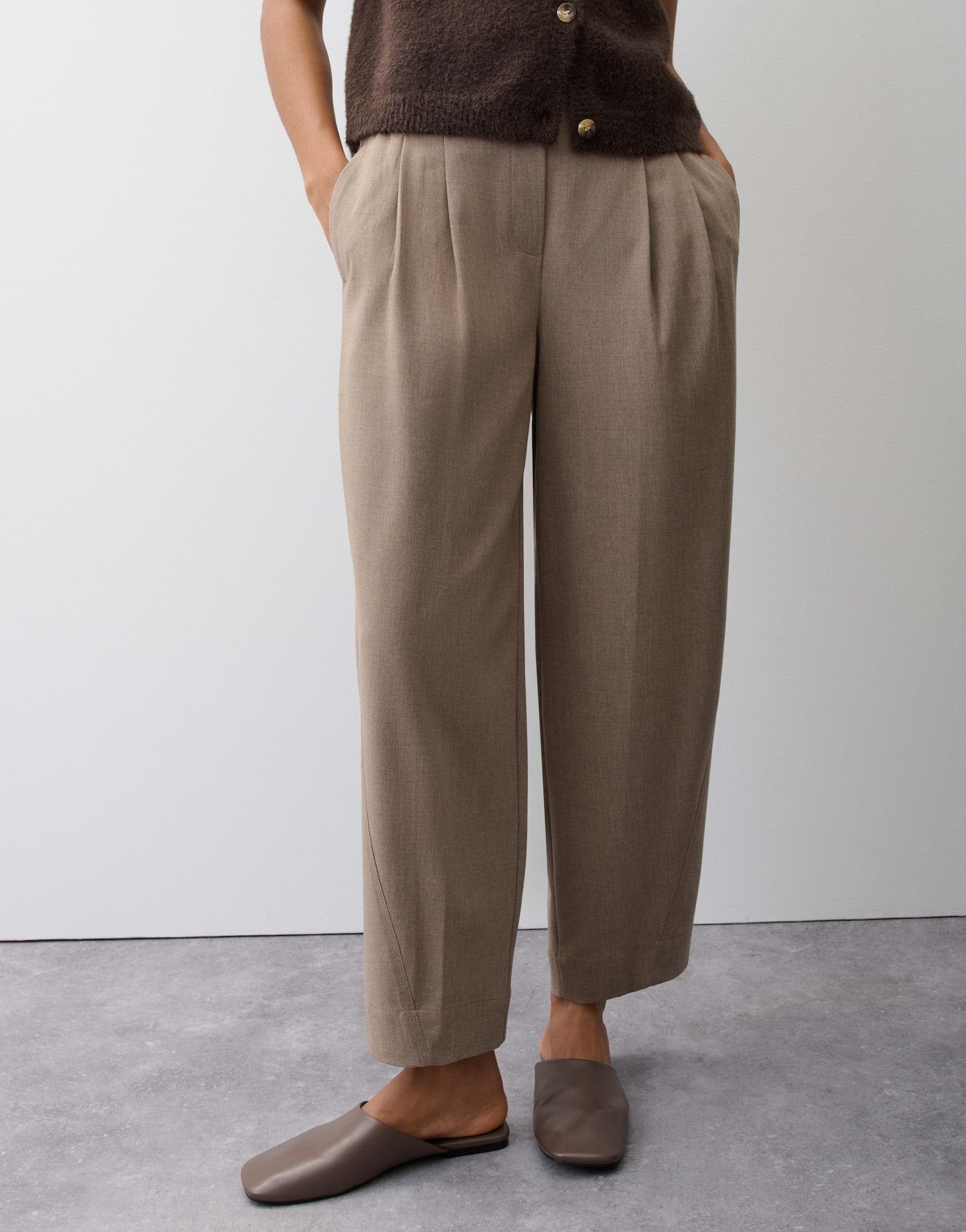 Opus Pants Damen Hosen  Light Moc