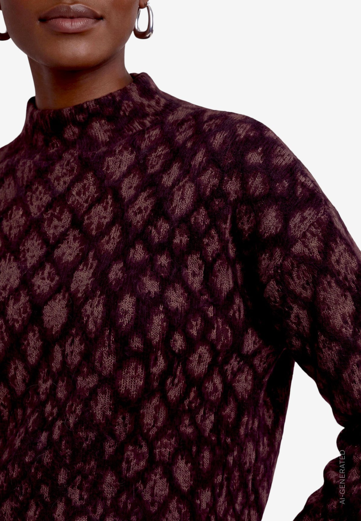 Zero Damen Pullover Black/Brown