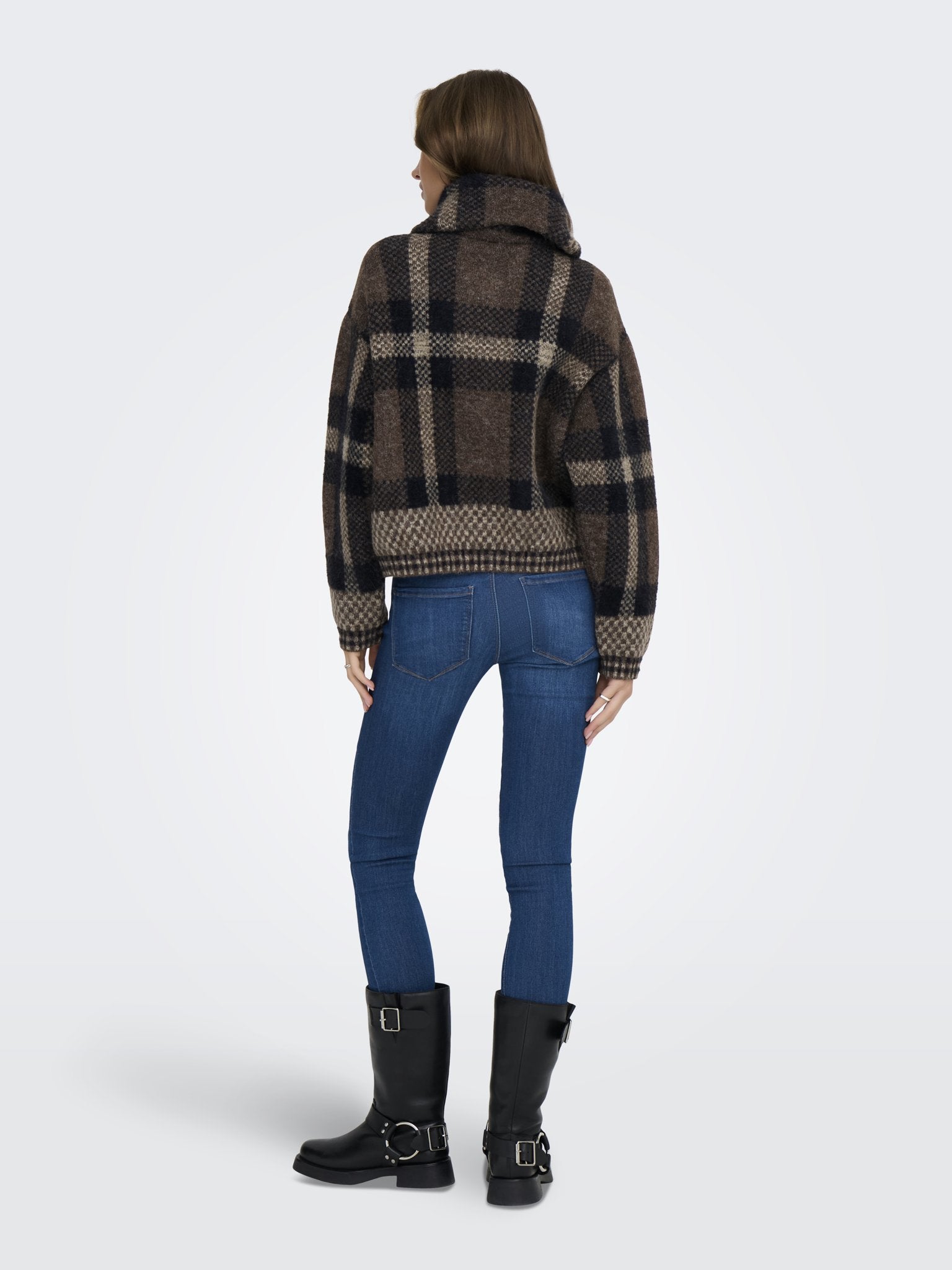only Damen Strickjacken Black/Chocolate