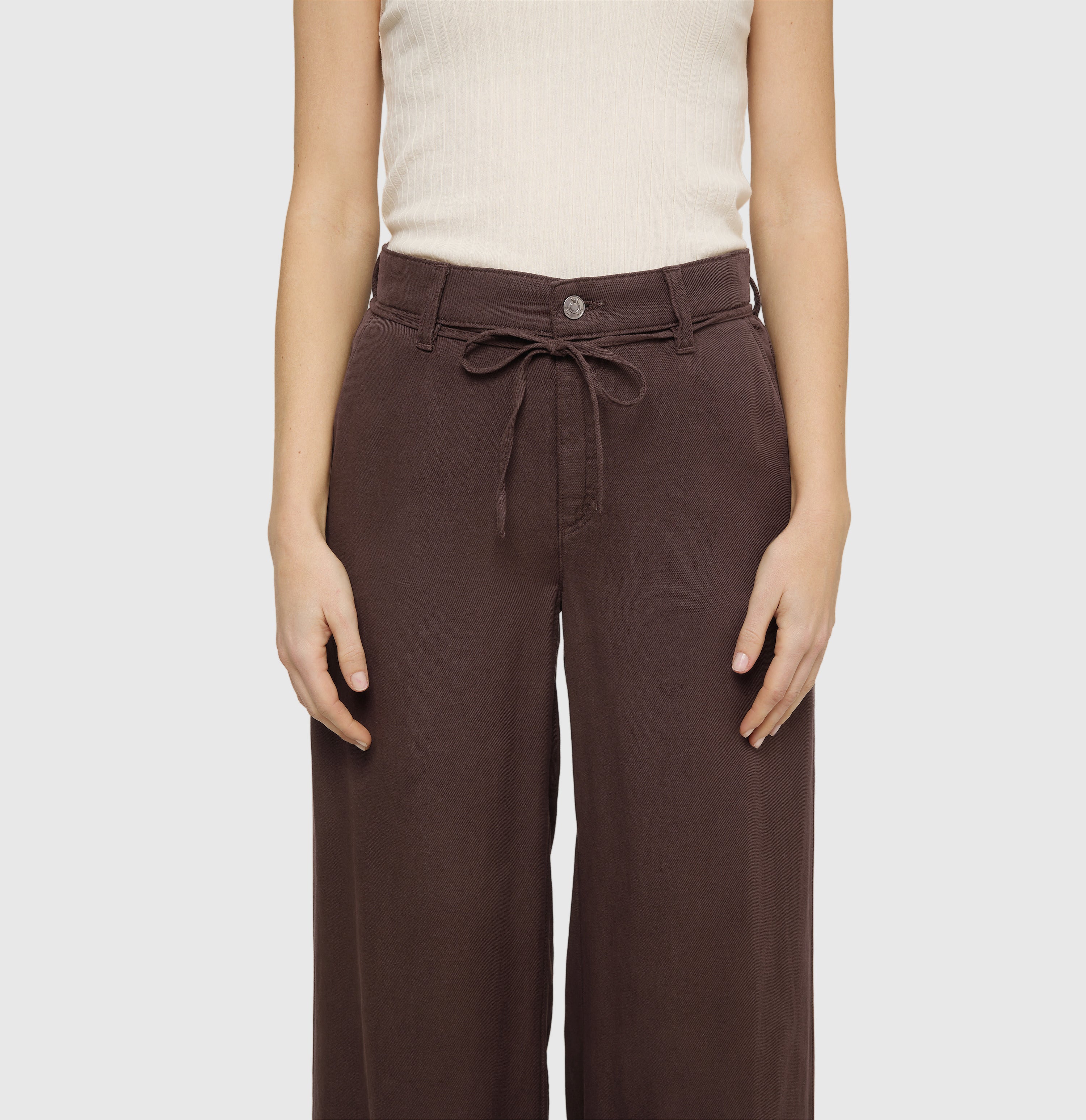 Mac Damen Hosen Truffle Brown P
