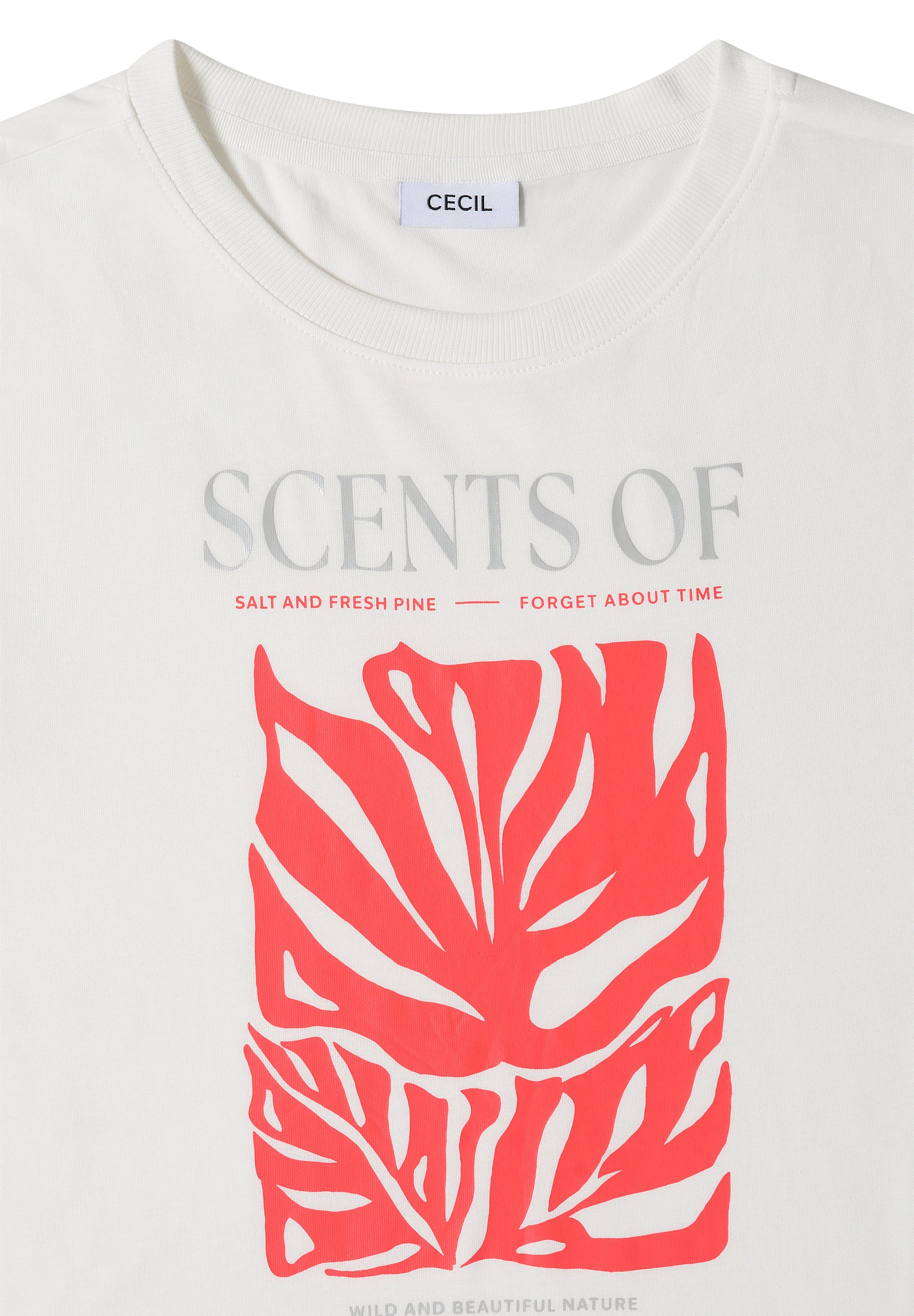 Cecil Damen T-Shirts  Vanilla W