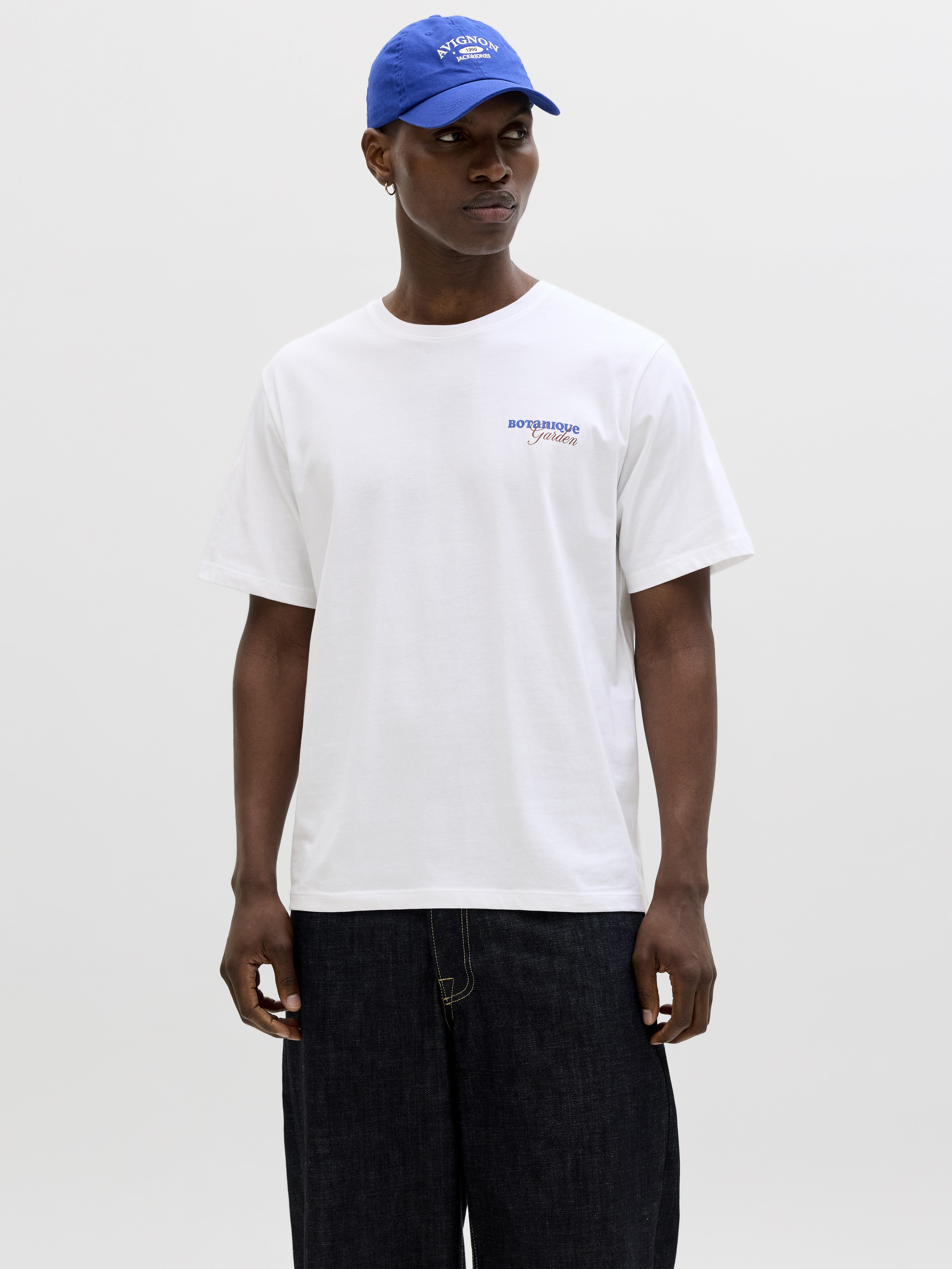 Jack & Jones Herren T-Shirts kurz Bright White