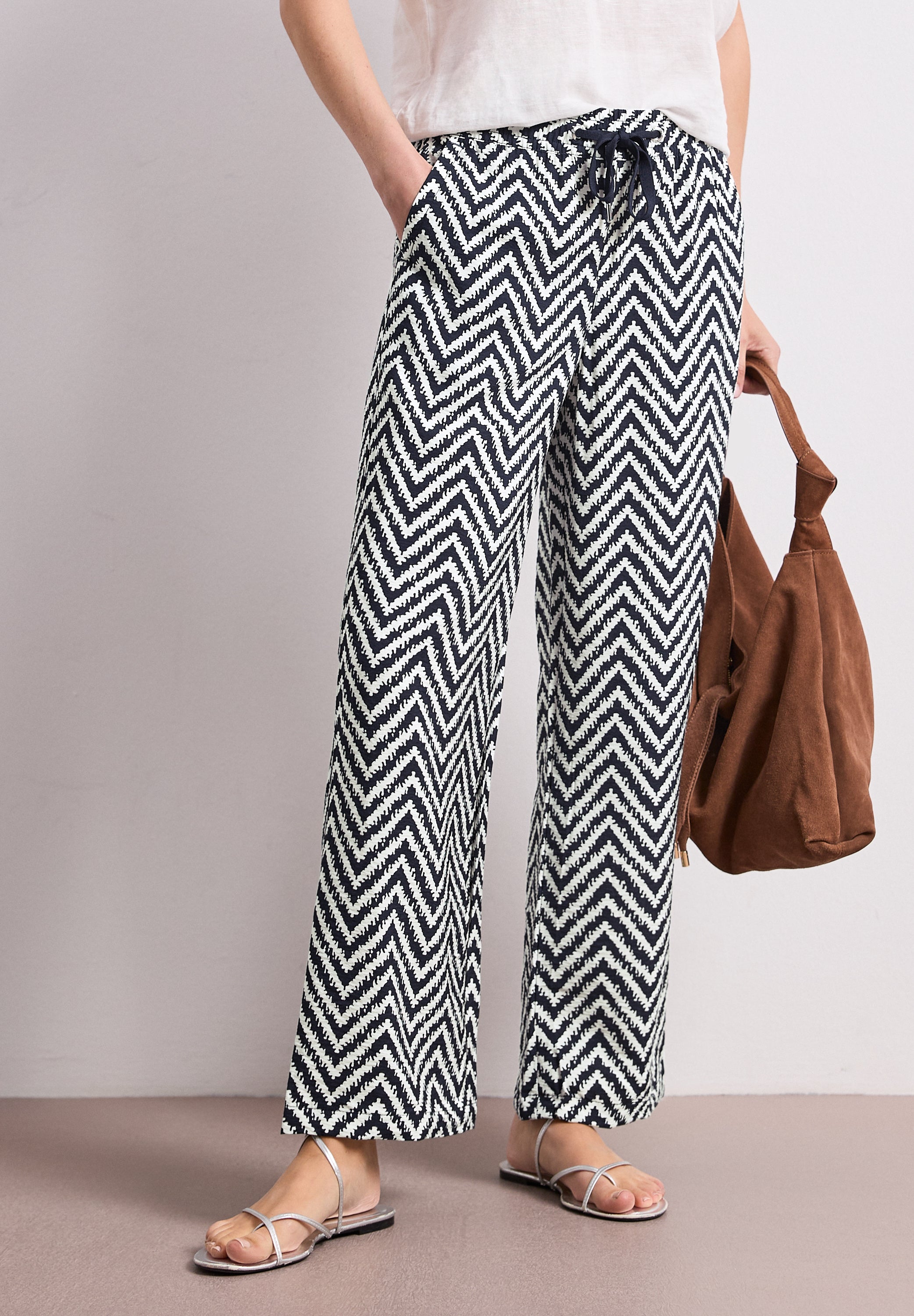 Street One Damen Hosen Deep Blue
