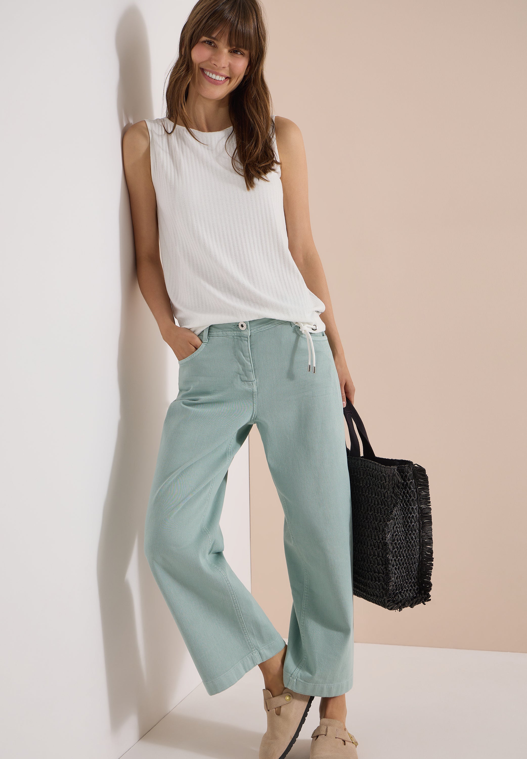Cecil Damen T-Shirts Vanilla W