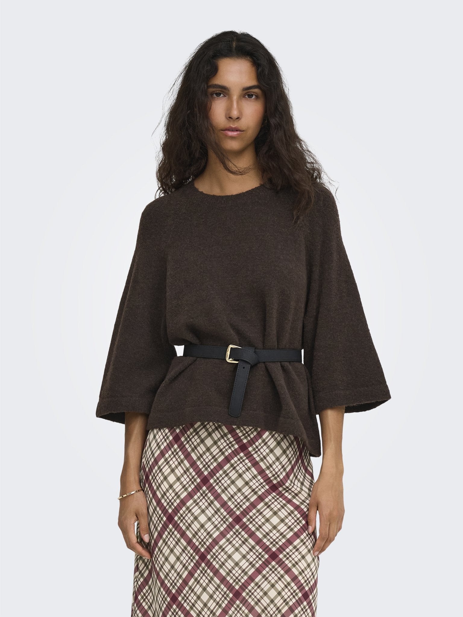 only Damen Pullover Coffee Bean/Mel