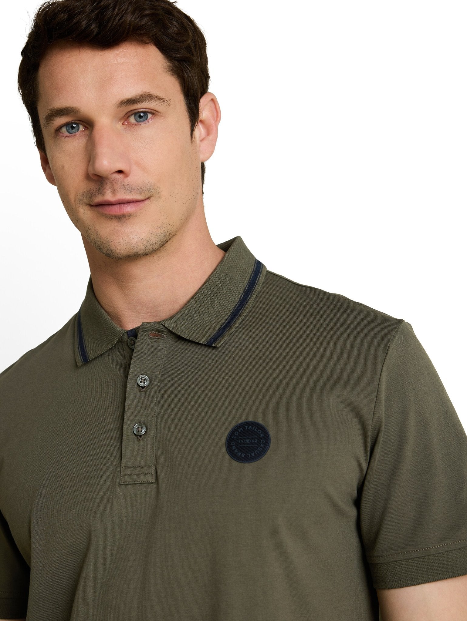 Tom Tailor Herren Polo-Shirts Deep Leaf Green