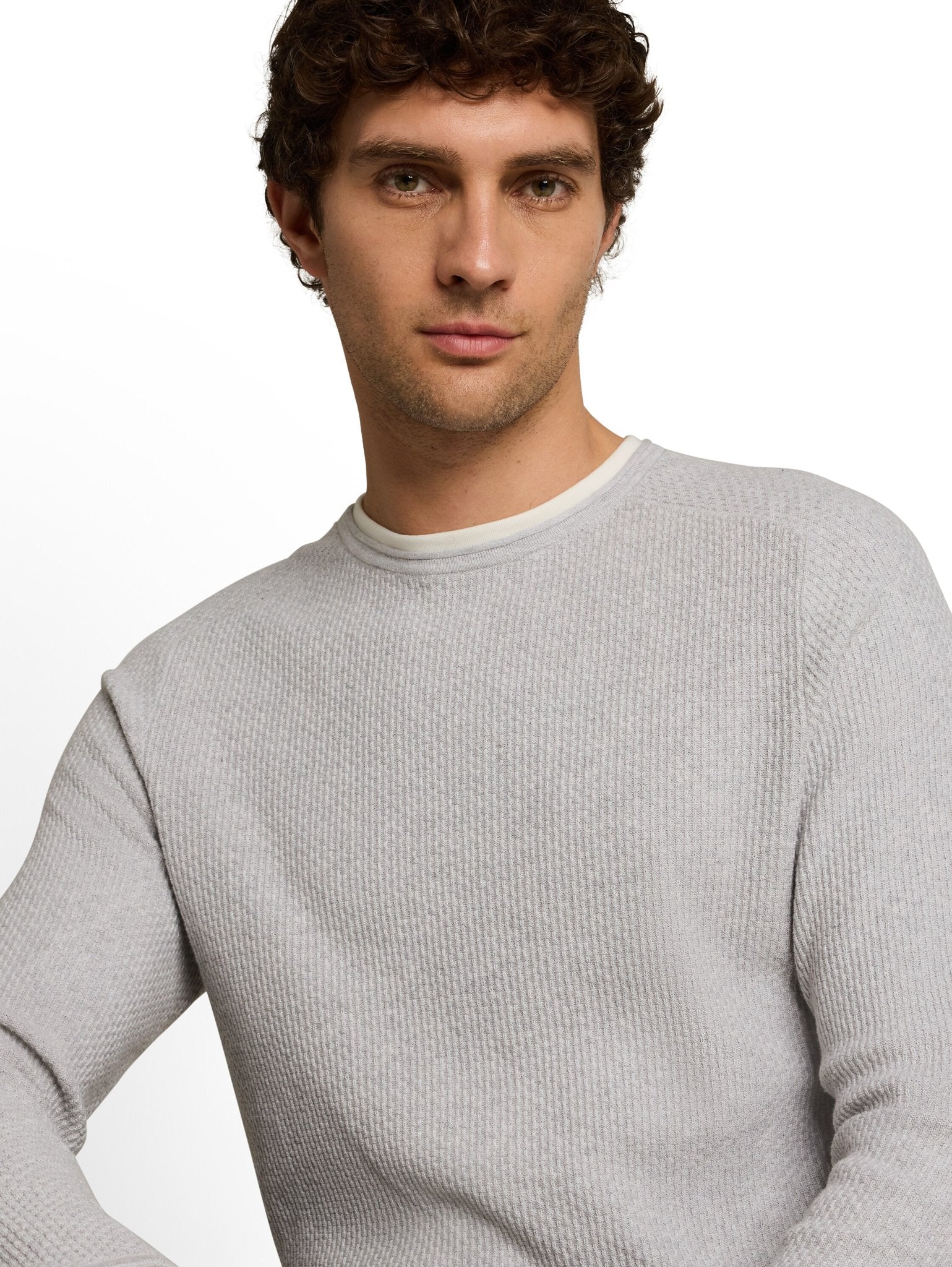 Tom Tailor denim Herren Pullover Light Stone Gre