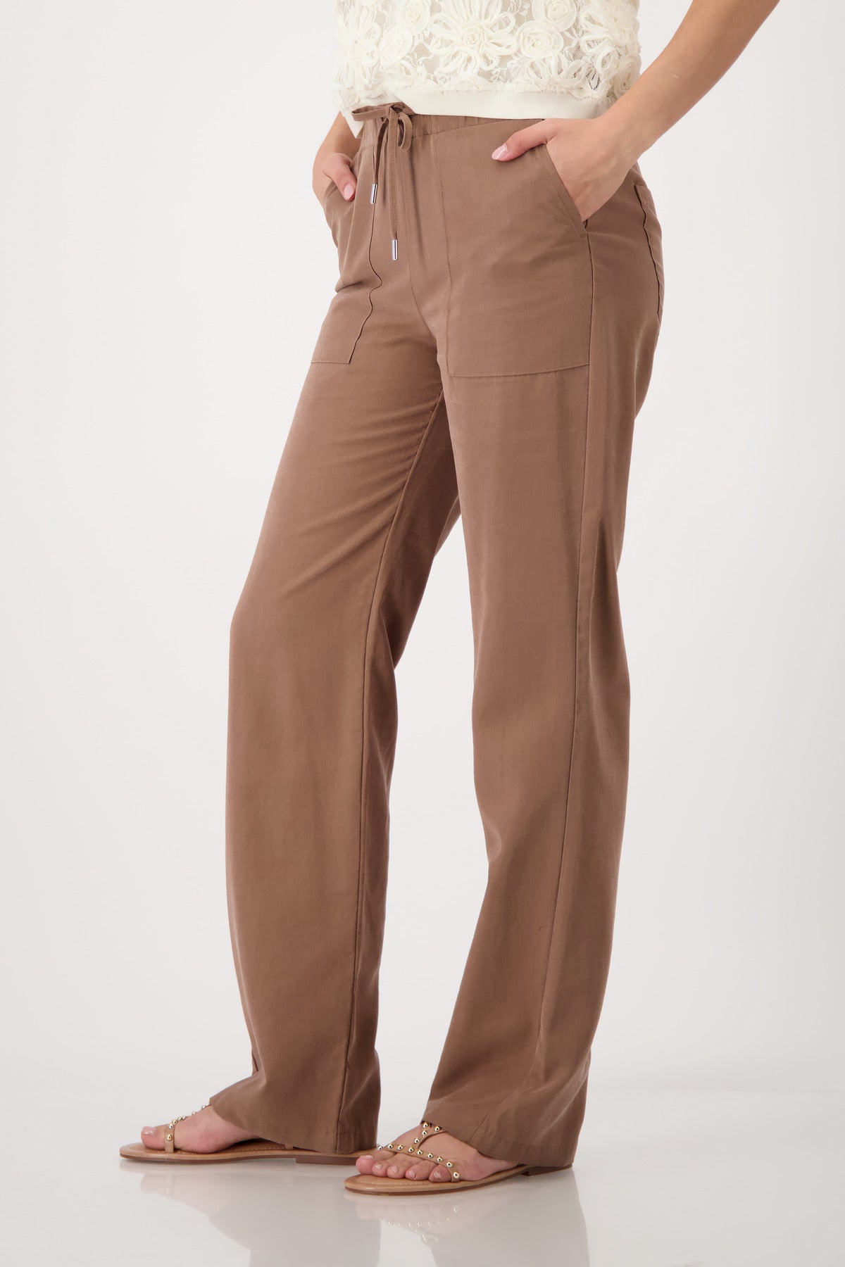 Monari Damen Hosen  Mocca