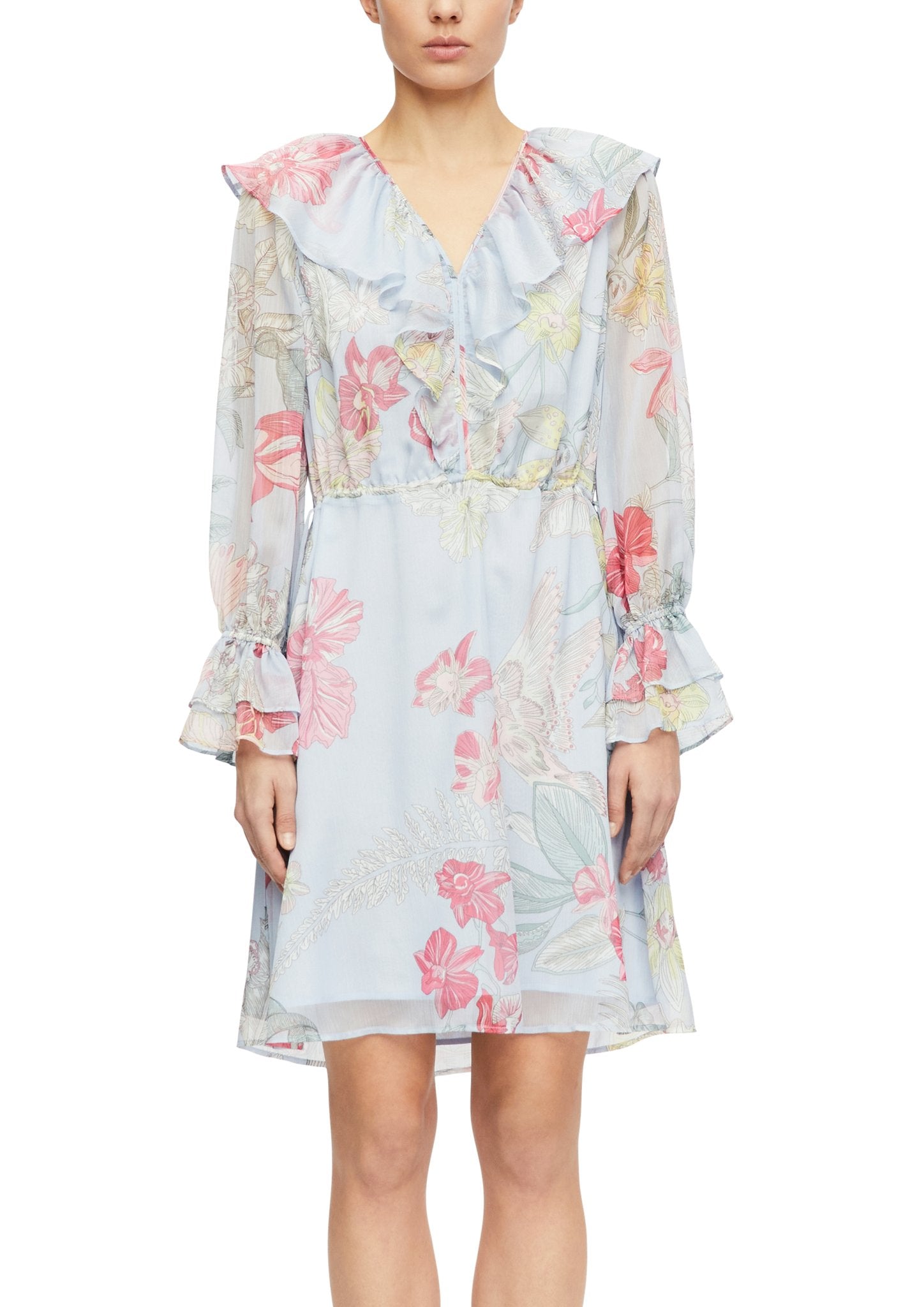 Comma Damen Kleider Blue