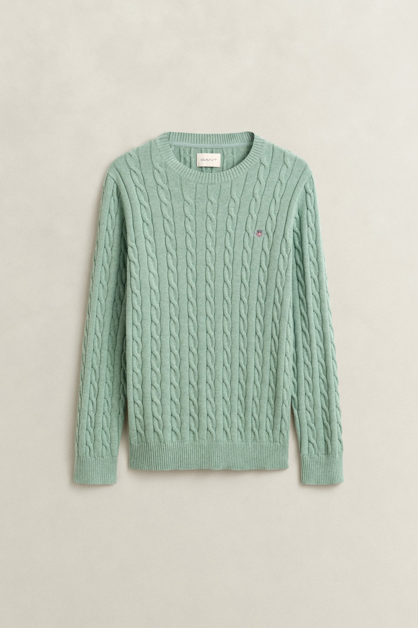 Gant Herren Pullover  Soft Green