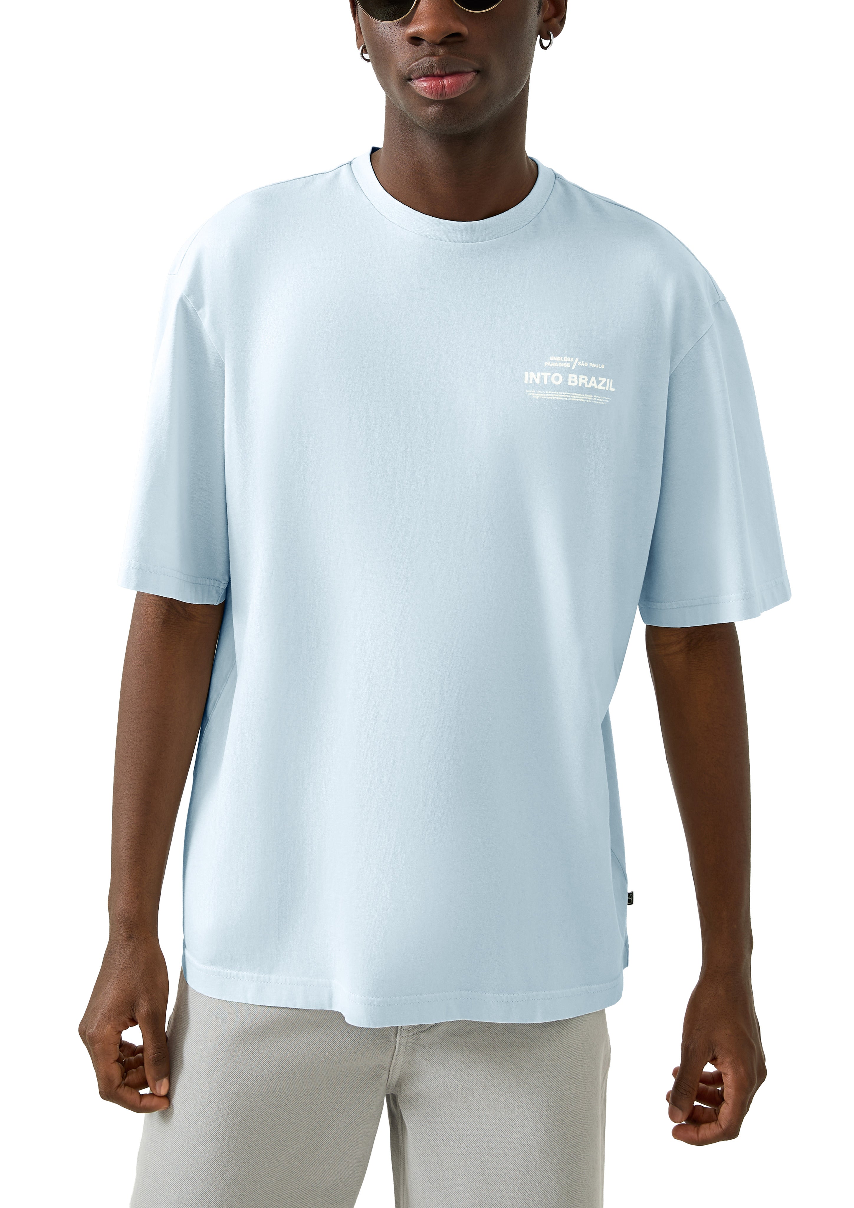 QS by S.Oliver Herren T-Shirts kurz Blue