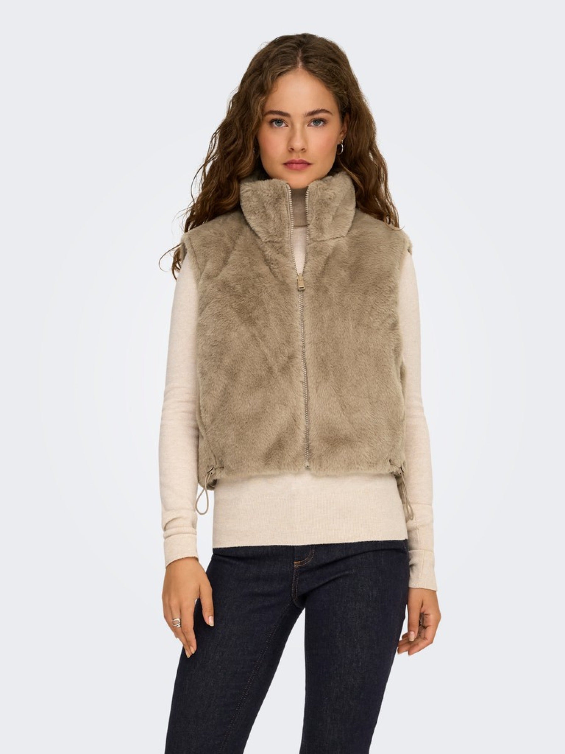 only Damen Outdoorwesten Silver Mink